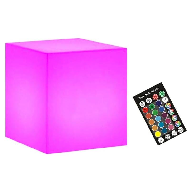 Luz LED Cubo 7.62cm RKDTX Control Remoto 16 Colores IP68