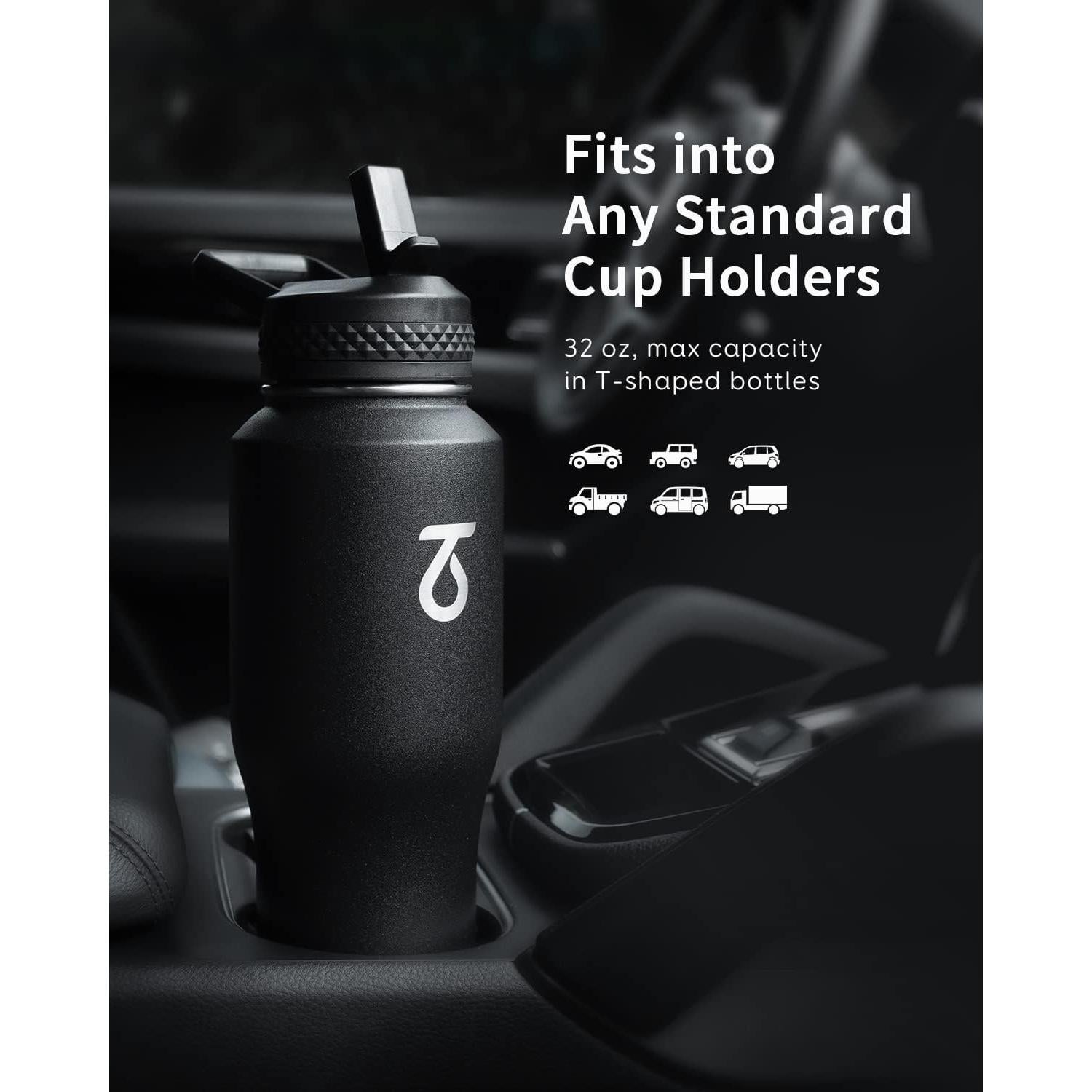 Botella de Agua Aislada Trebo 32 oz Acero Inoxidable