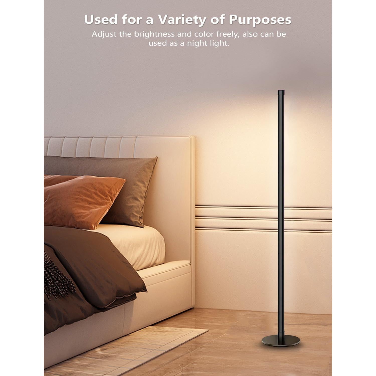 Lámpara de Pie Esquinera RGB Tsanhoo 123.2cm Control APP