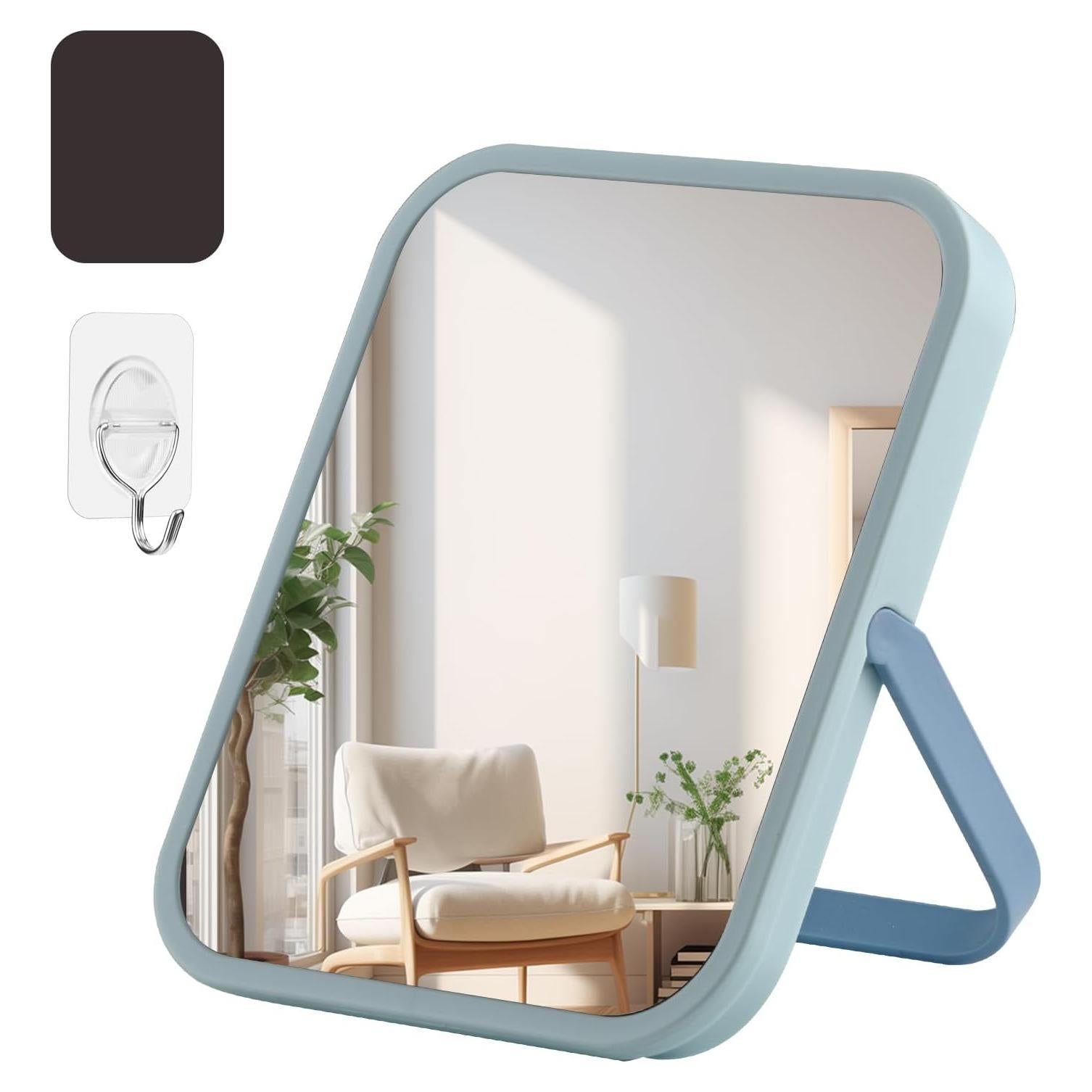 Espejo Magnético Portátil Tooackl 17.3x14.2cm Azul Macaron