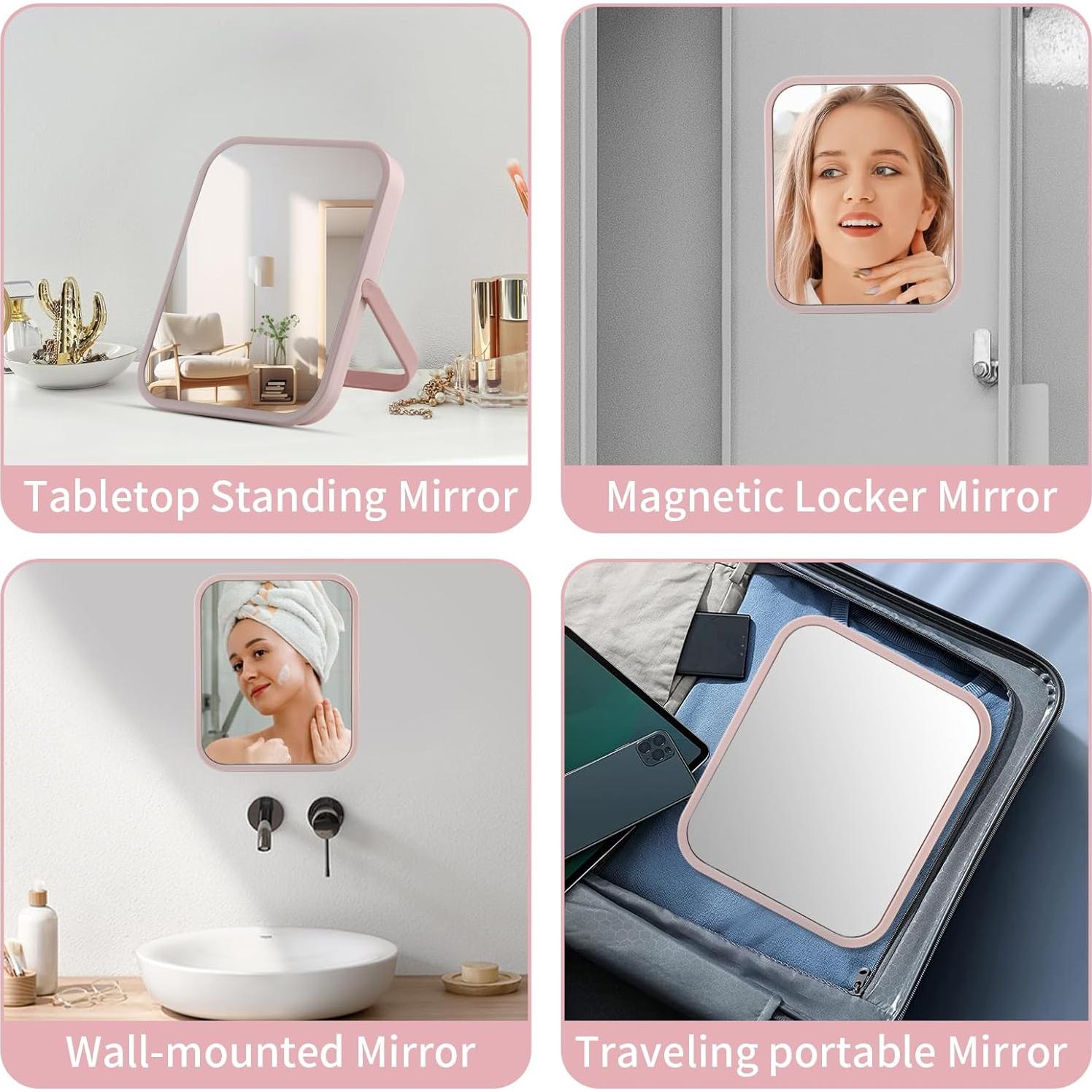 Espejo Magnético Portátil Tooackl 17.3x14.2cm Azul Macaron