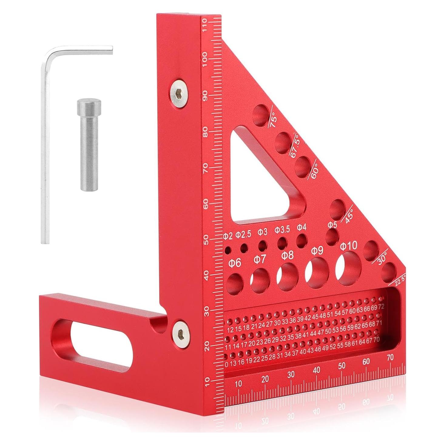 Regla de Medición Multi-Angulo 3D Trasylph 22.5-90° Roja