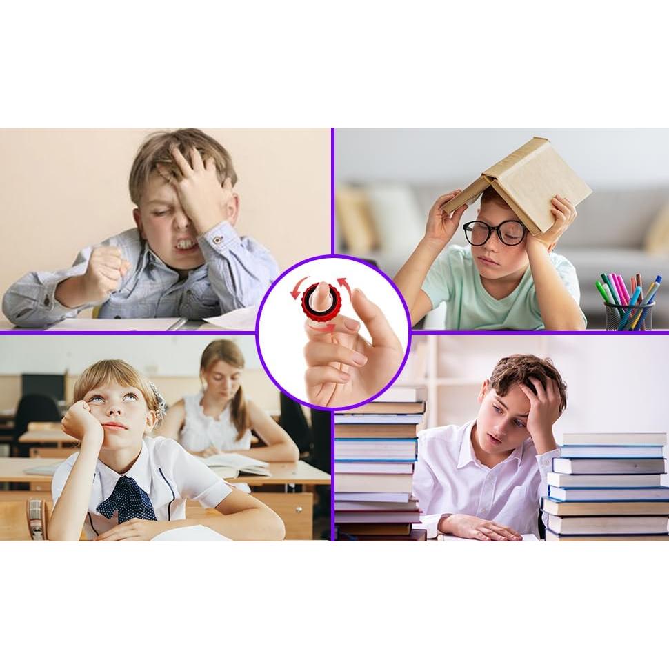 Anillos Sensoriales Antiestrés RBQXNW 12 Piezas para Niños