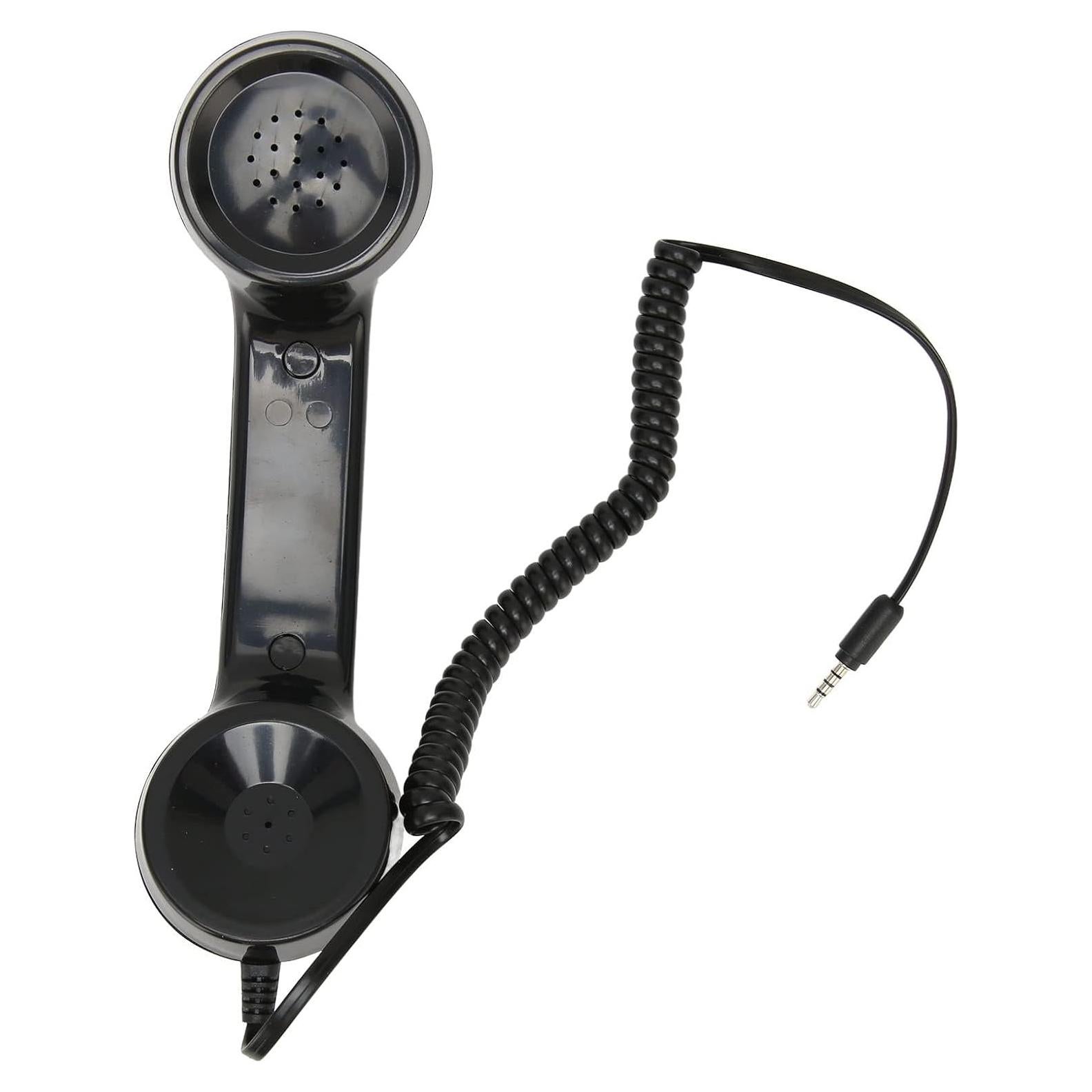 Auricular Retro EIMSOAH 3.5mm Negro para Smartphones y PC