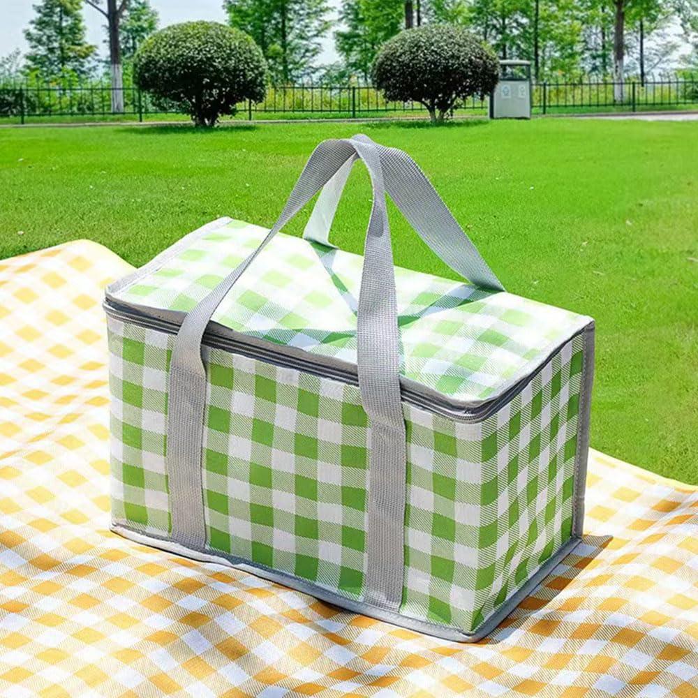 Bolsa Térmica de Picnic Reutilizable LRUUIDDE 24L Verde