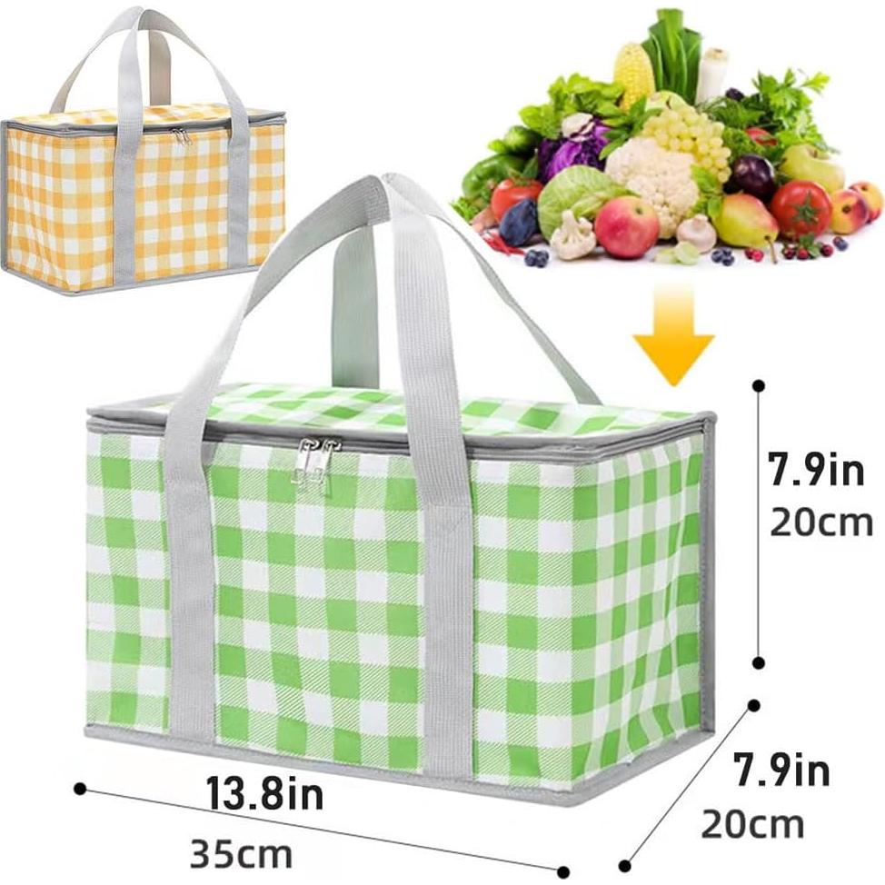 Bolsa Térmica de Picnic Reutilizable LRUUIDDE 24L Verde