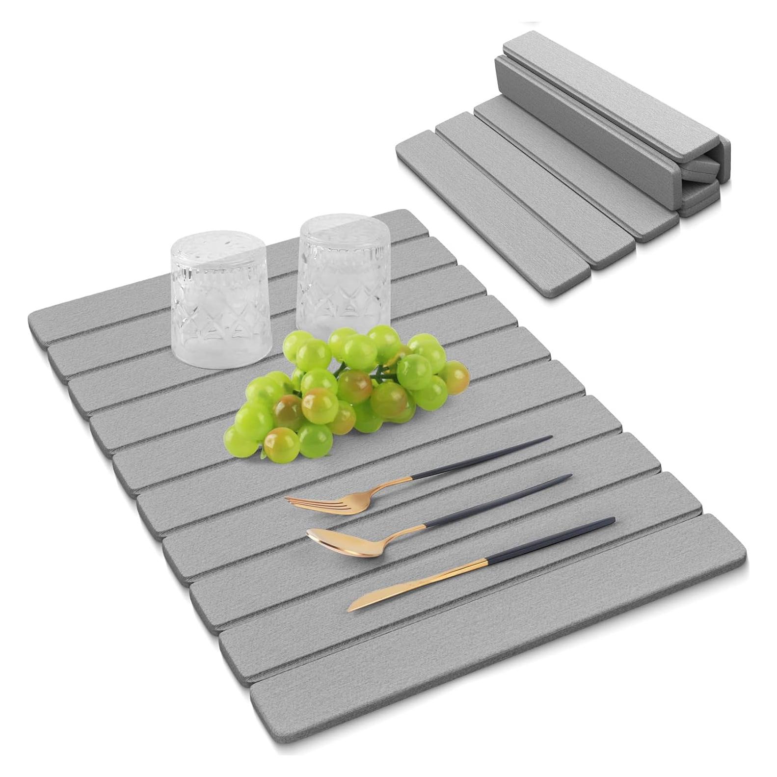 Alfombrilla de Secado de Piedra Diatomácea Seropy 61x41 cm Gris