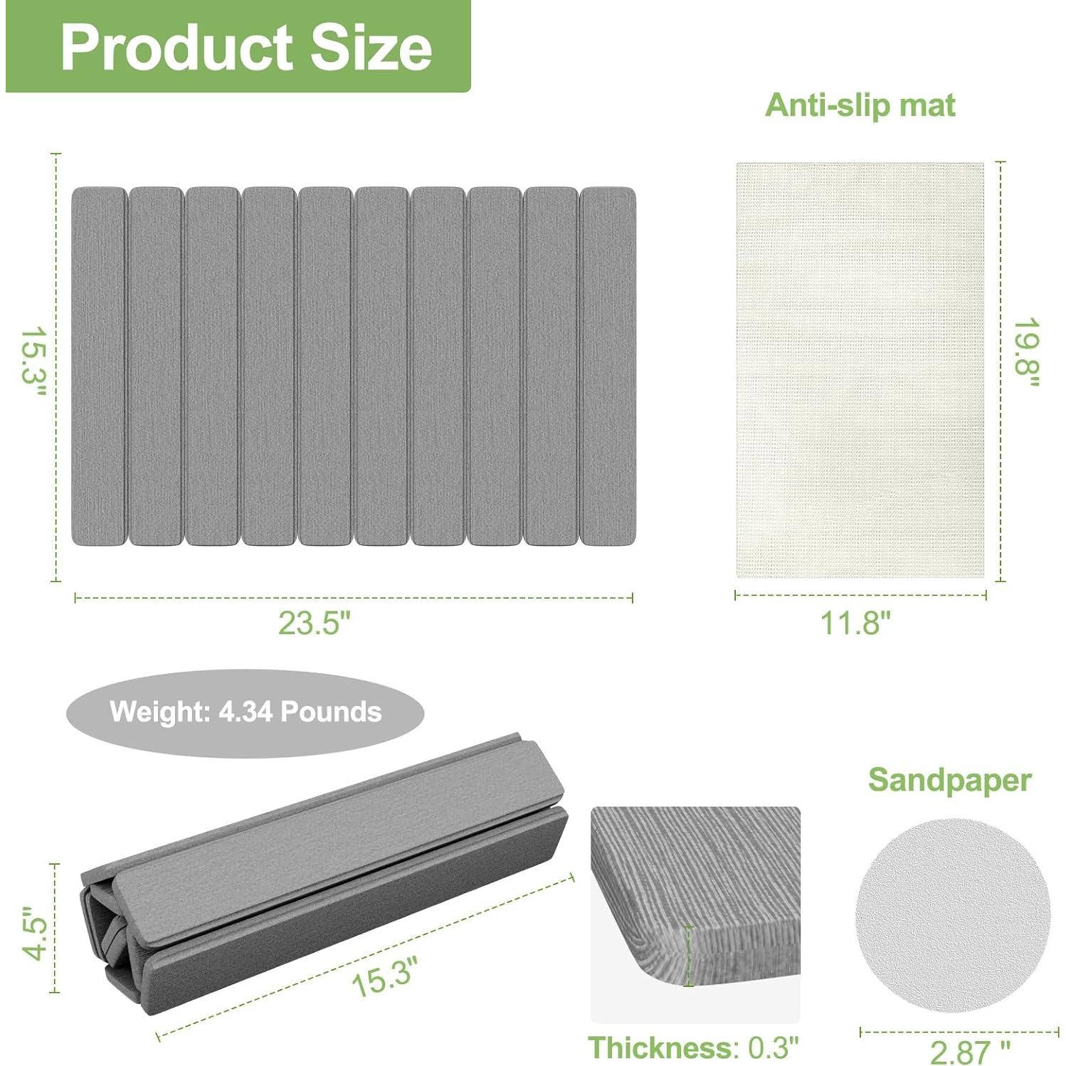 Alfombrilla de Secado de Piedra Diatomácea Seropy 61x41 cm Gris