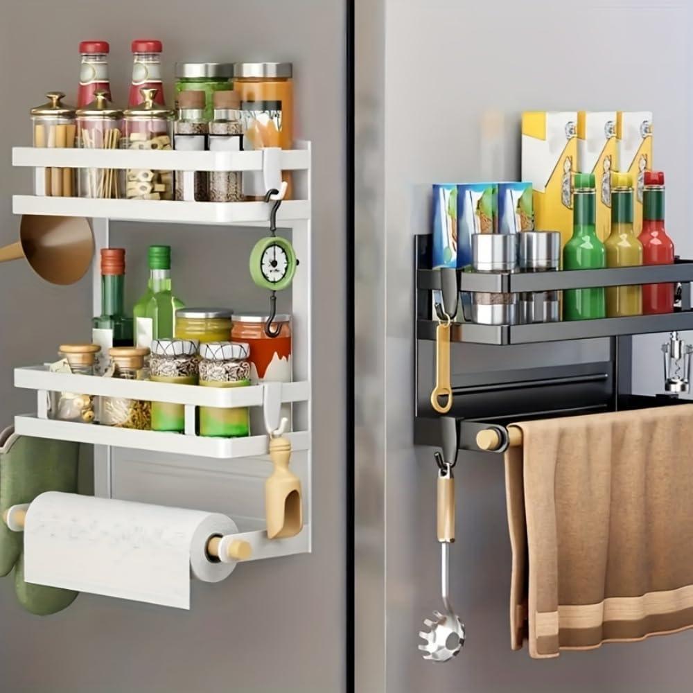 Estante Magnético para Especias PTAEXCEL Blanco 36.8x30x11.7cm