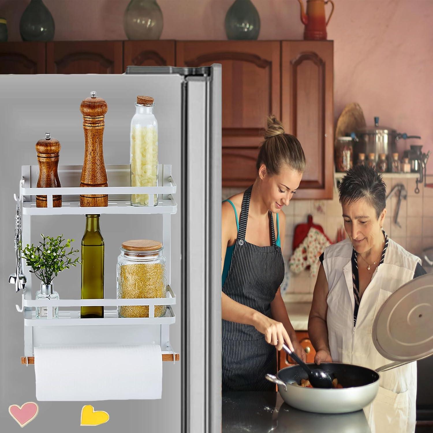 Estante Magnético para Especias PTAEXCEL Blanco 36.8x30x11.7cm