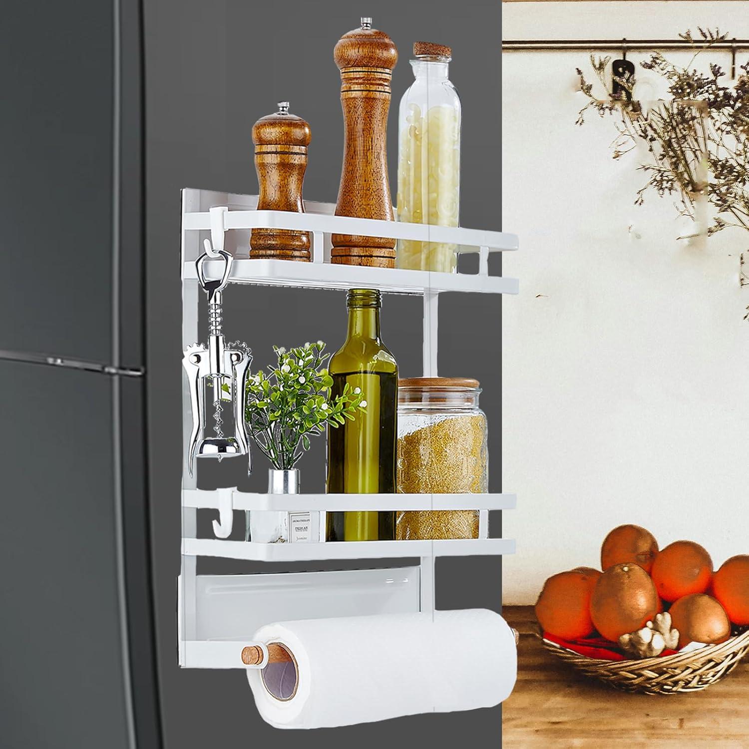 Estante Magnético para Especias PTAEXCEL Blanco 36.8x30x11.7cm