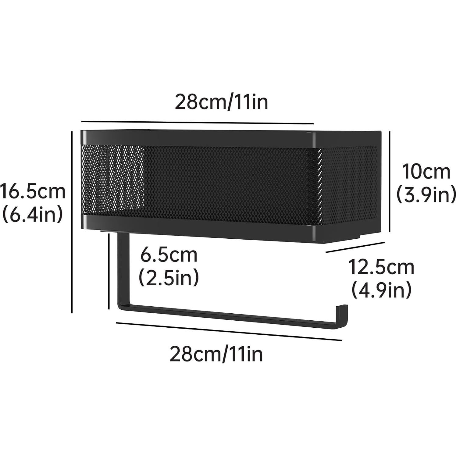 Soporte Magnético Fuerte WOCUBEHOME 2 en 1 para Especias y Papel Toalla