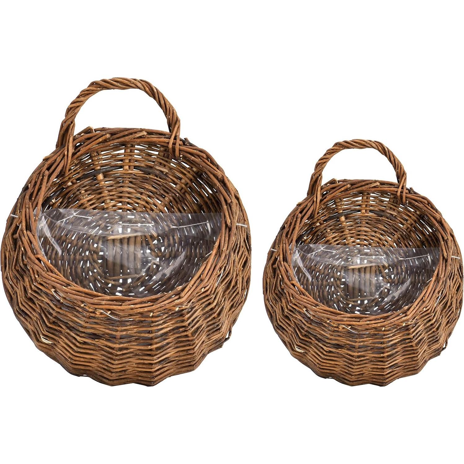 Cesta Colgante Tejida a Mano Swiftrans Mimbre Natural S