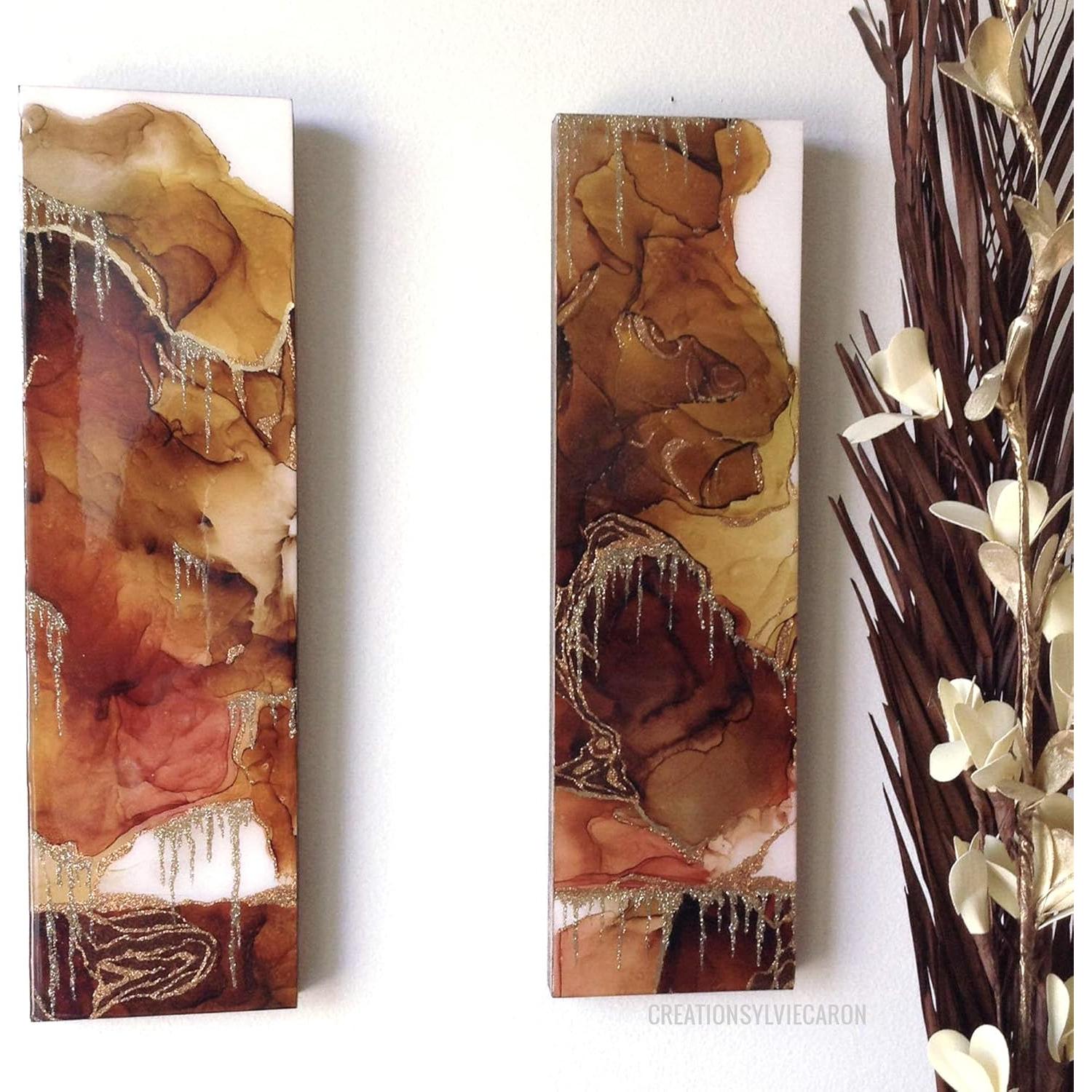 Juego de Tintas de Alcohol Pixiss - 5 Tonos Marrones 15ml