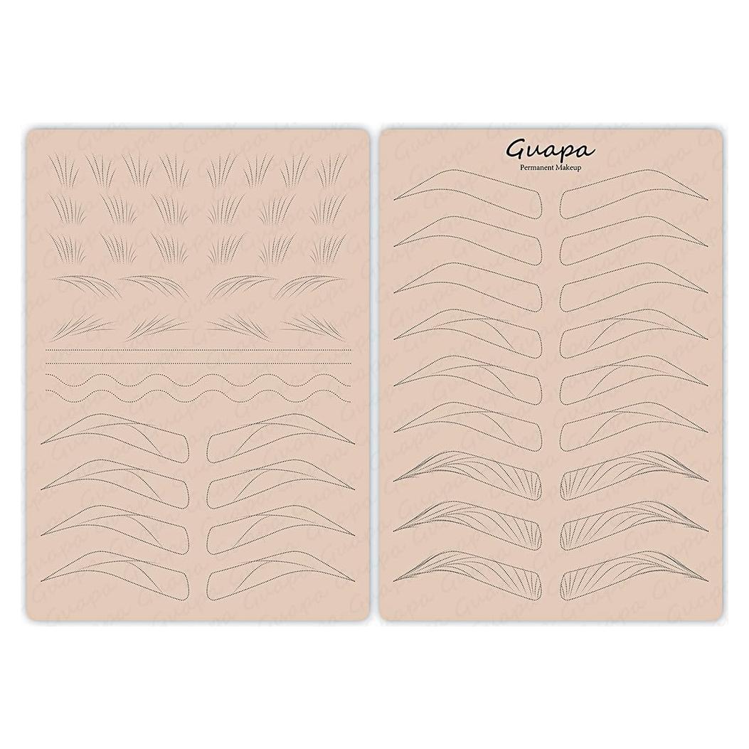 Piel de Práctica Microblading Guapa Doble Cara Rosa 21x14.5cm