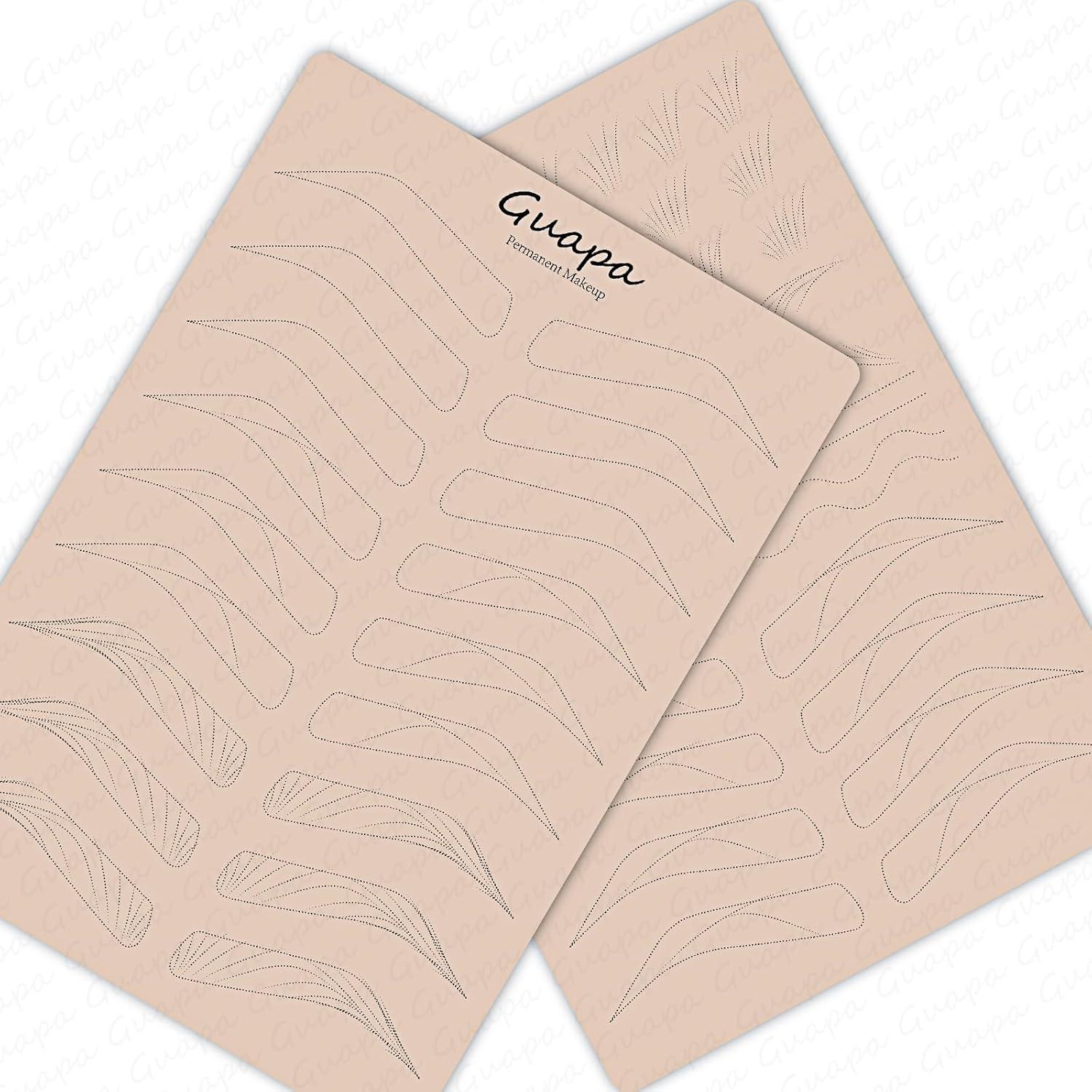 Piel de Práctica Microblading Guapa Doble Cara Rosa 21x14.5cm