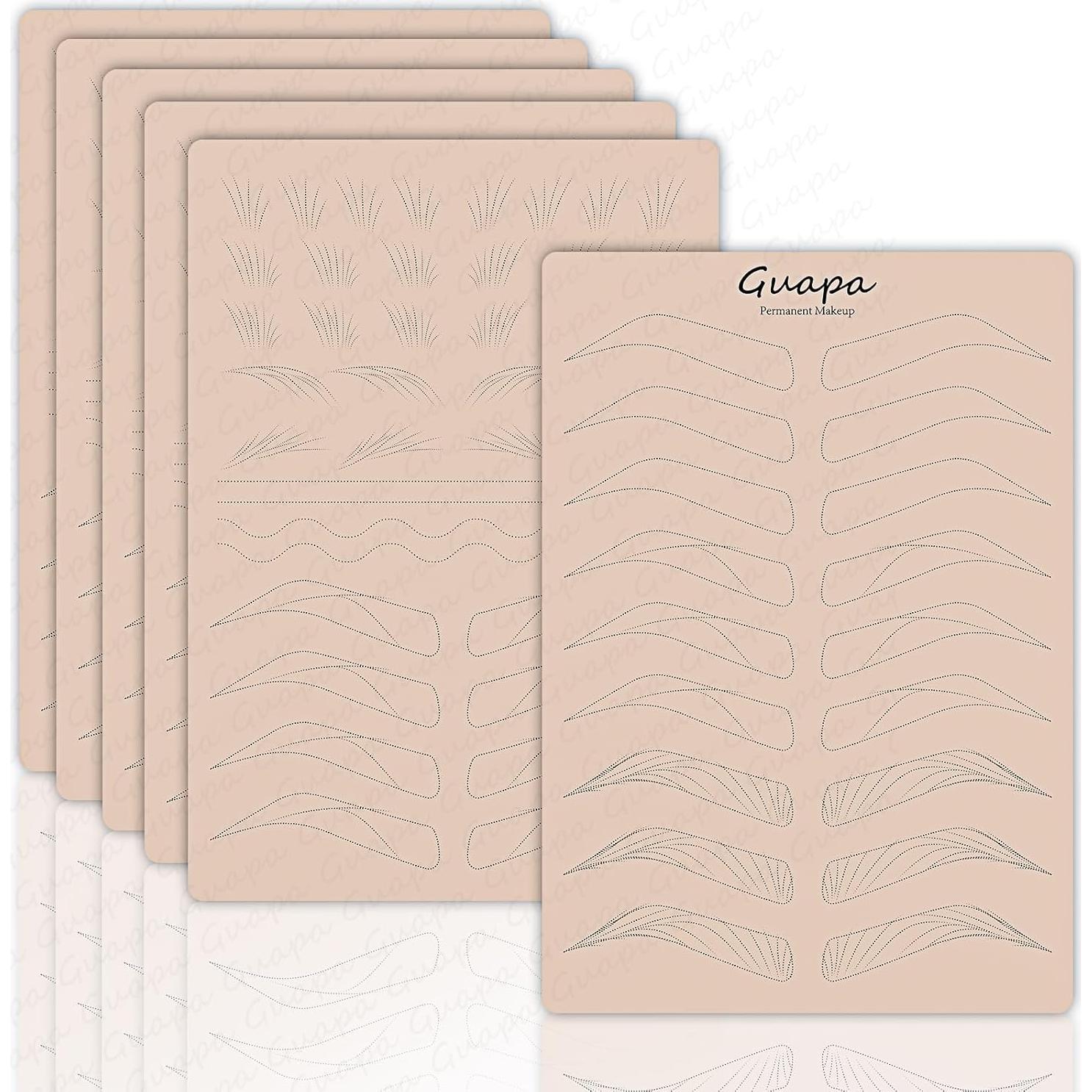 Piel de Práctica Microblading Guapa Doble Cara Rosa 21x14.5cm