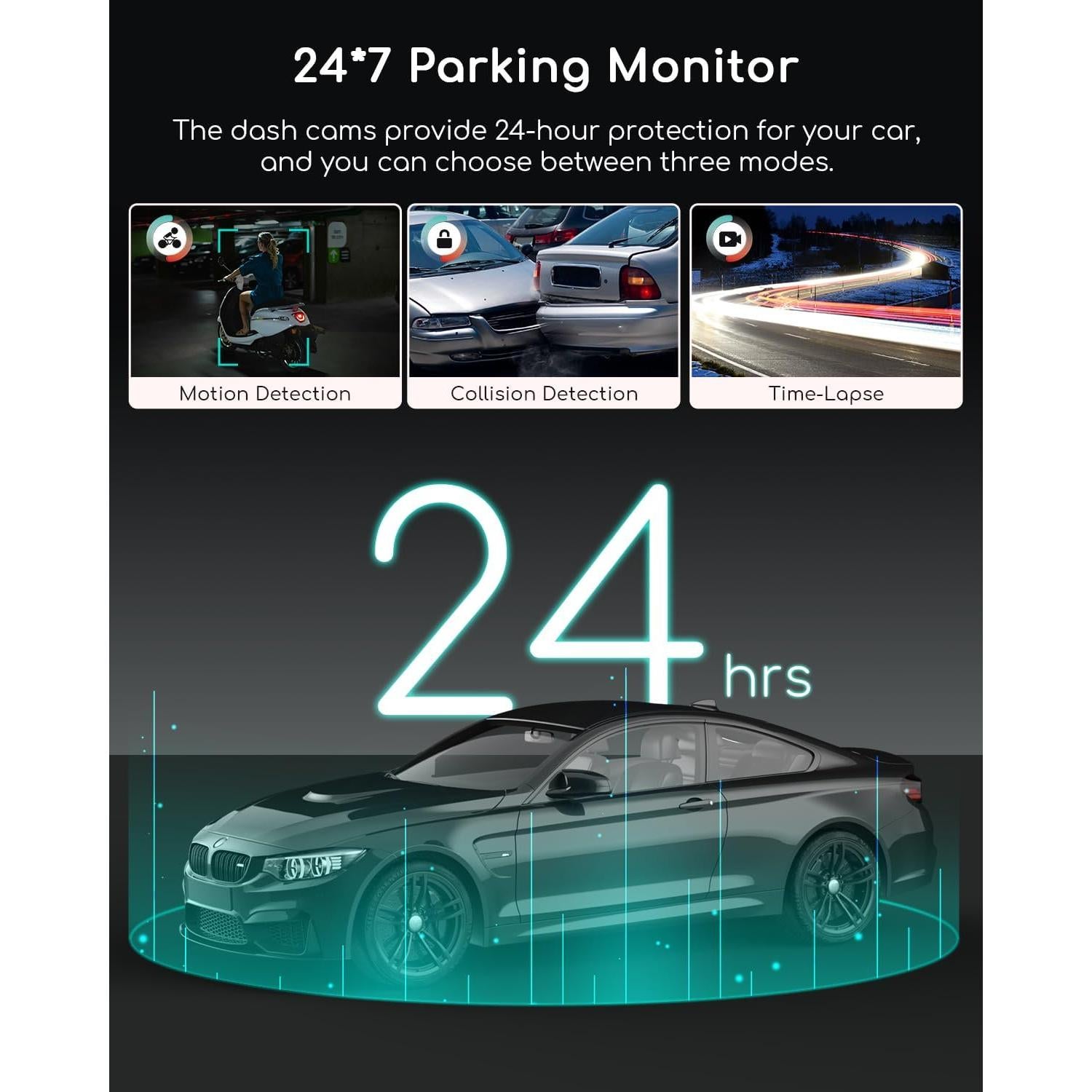 Cámara de Salpicadero COOAU D20S 4K Doble con GPS y Wi-Fi