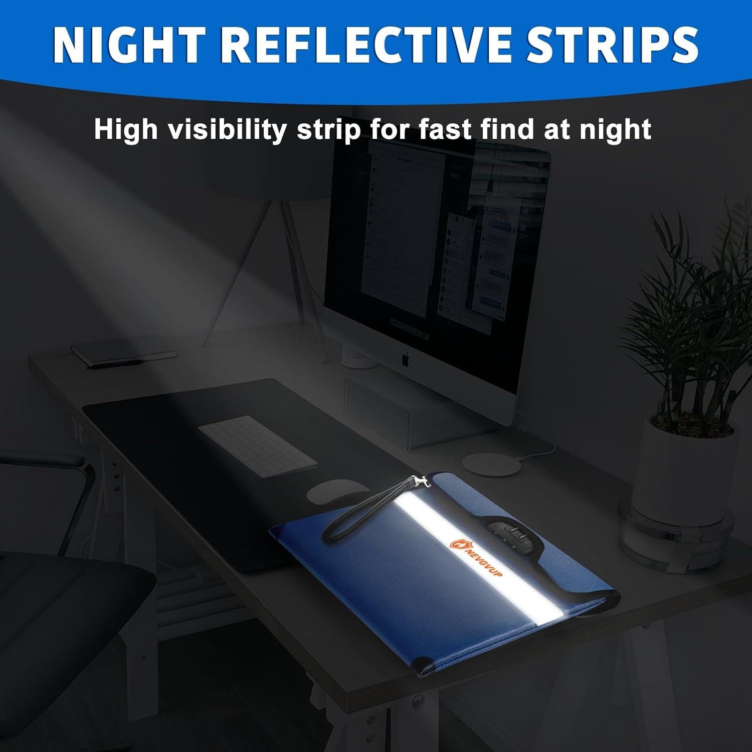 Bolsa a Prueba de Fuego NEVGVUP A5 Resistente al Agua