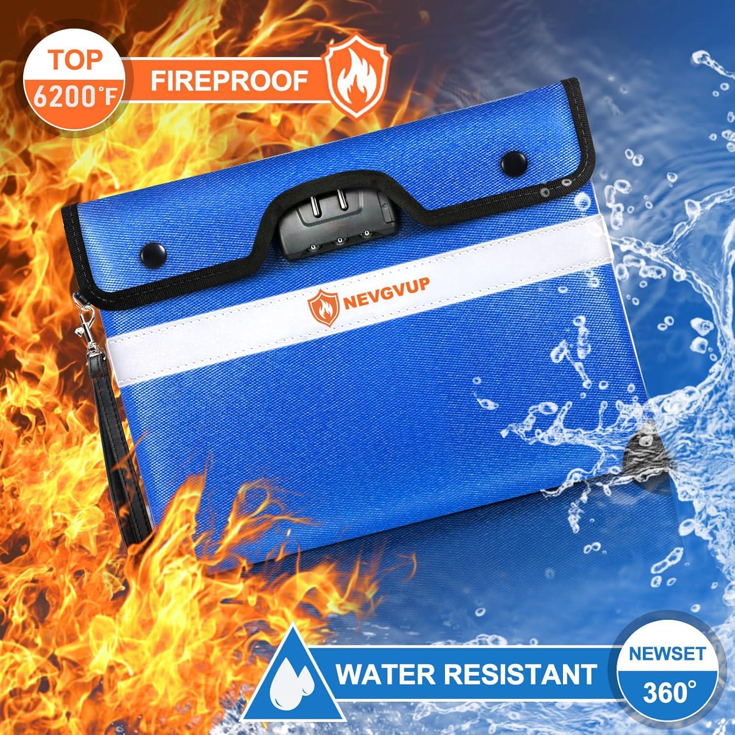 Bolsa a Prueba de Fuego NEVGVUP A5 Resistente al Agua