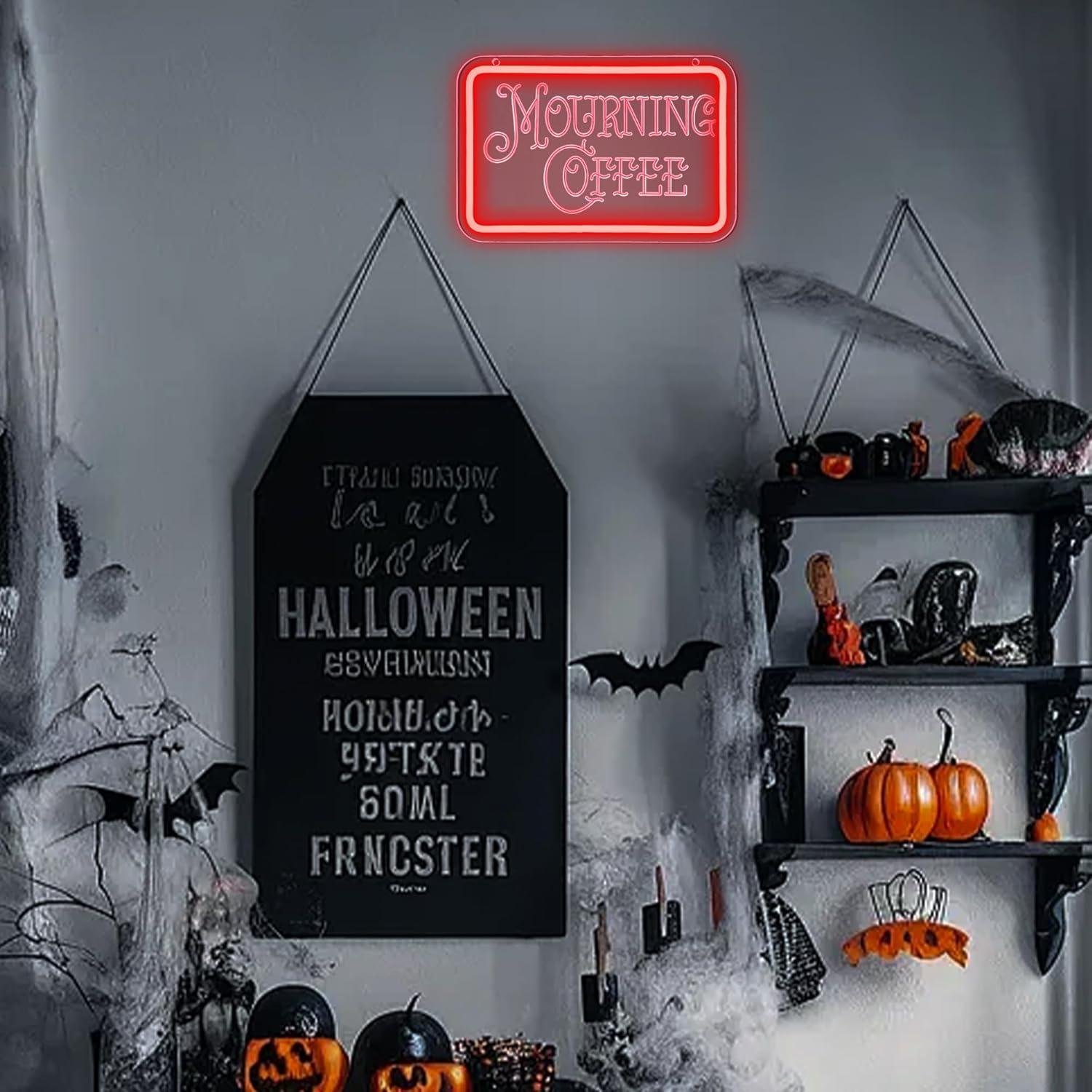 Luz de Neón LED Regulable Symone Café de Duelo 30x20cm