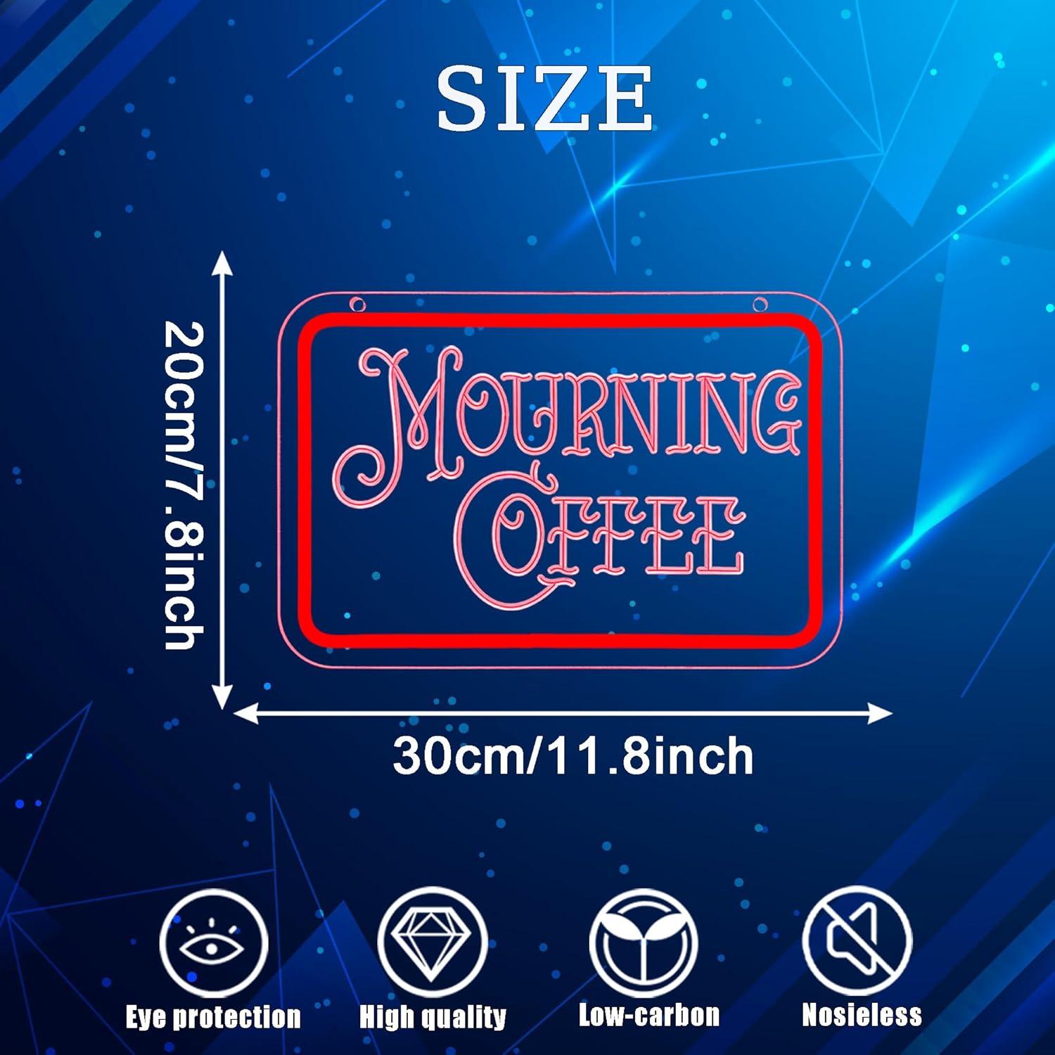 Luz de Neón LED Regulable Symone Café de Duelo 30x20cm