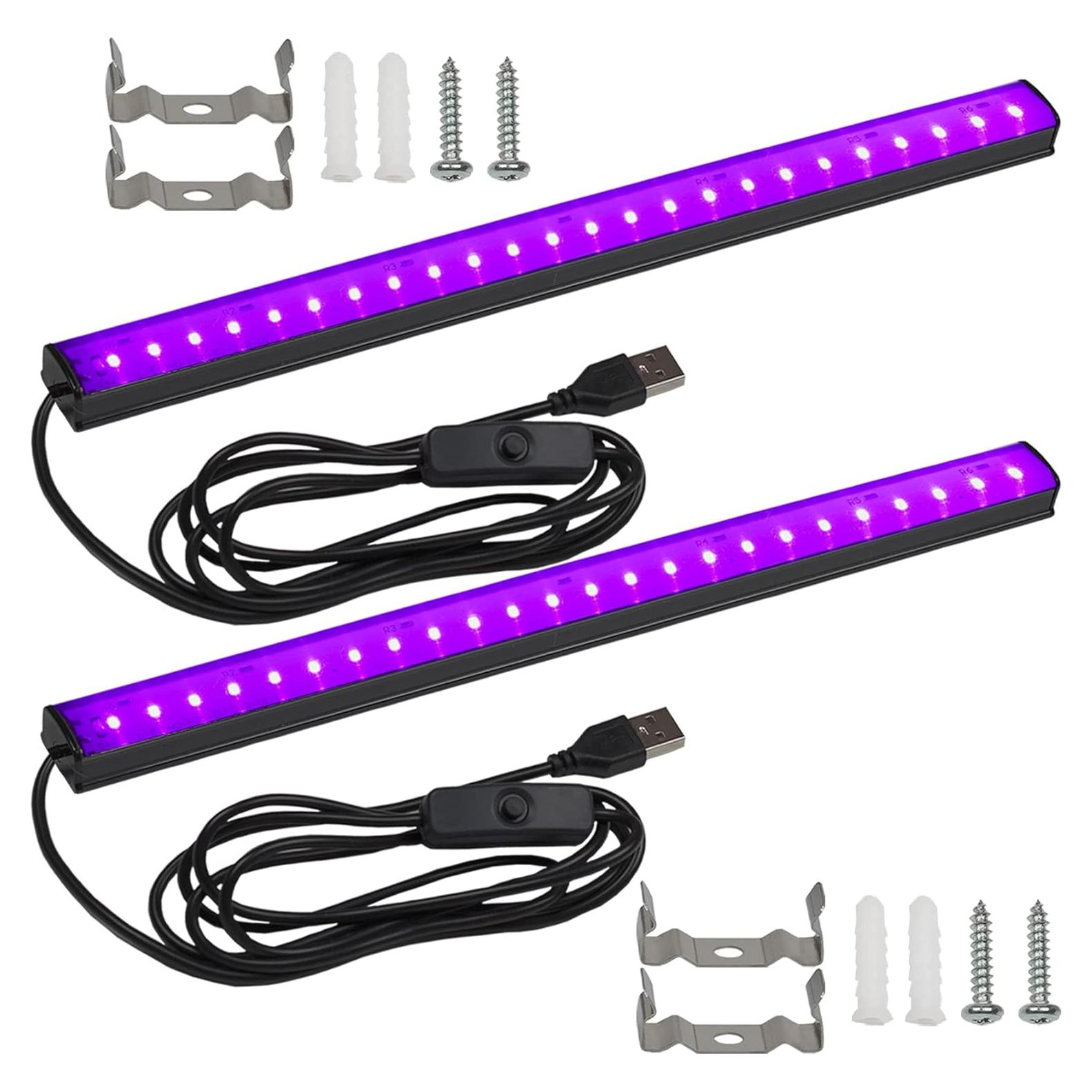 Barra de Luz Negra UV 10W 30.48cm CICINY - 2 Paquete