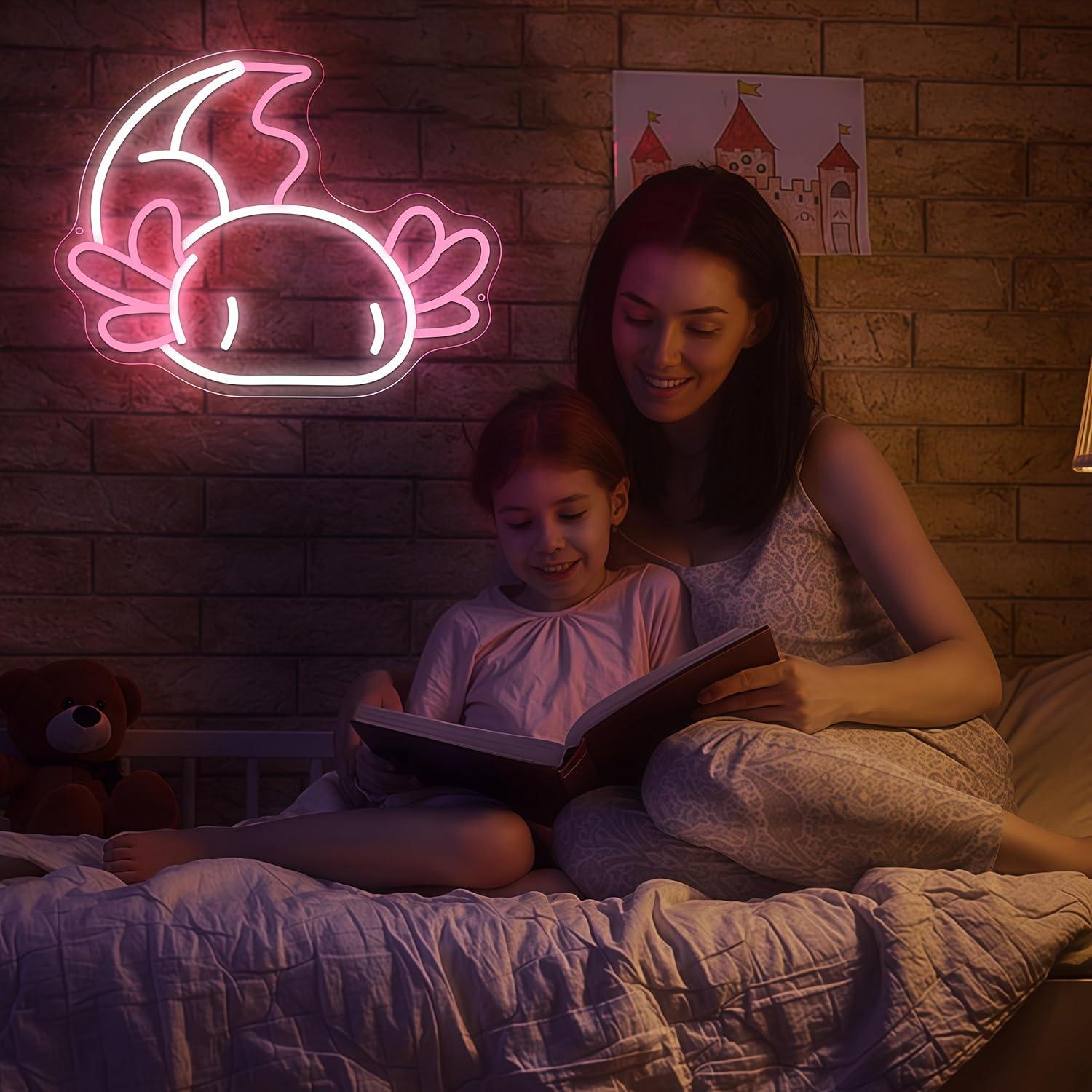 Luz de Neón Axolote Lcneond 40.64x32.54 cm Dimmable