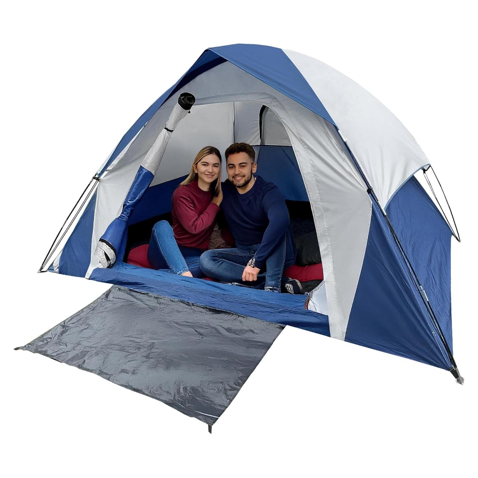 Tienda de Camping Domo XL 4 Personas Impermeable XL