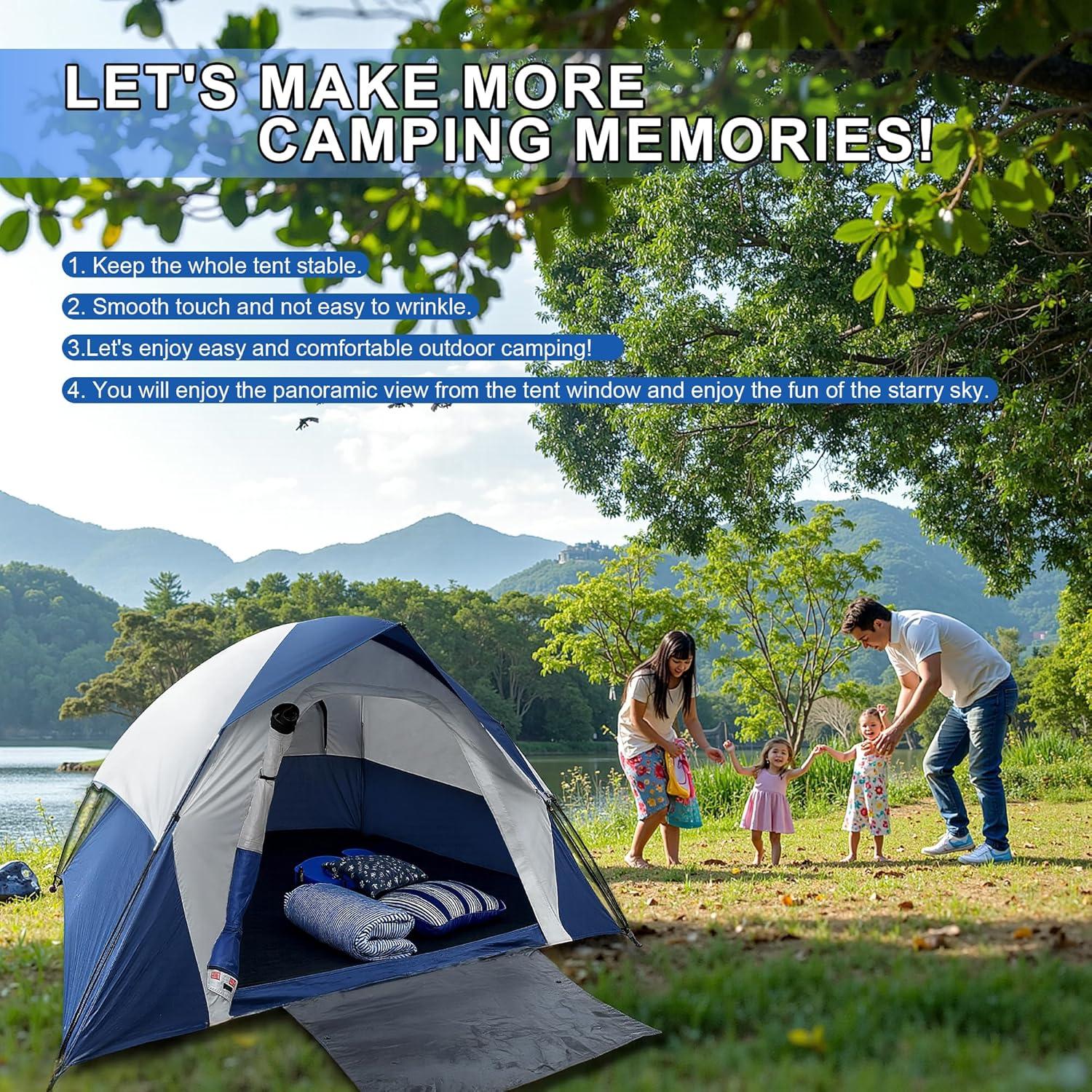 Tienda de Camping Domo XL 4 Personas Impermeable XL