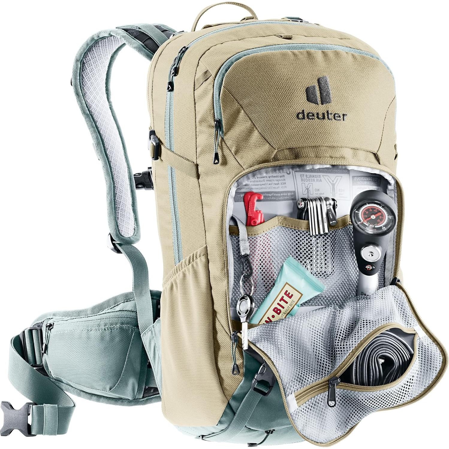 Mochila Protectora Deuter Mujer 18L Salvia-Desierto