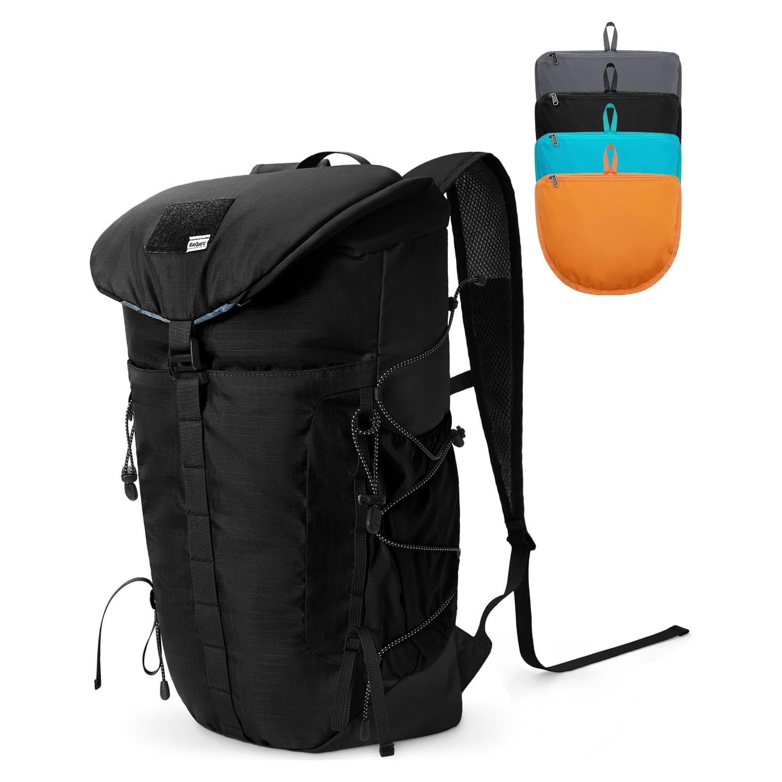 Mochila de Senderismo 30L BQ6093 Resistente al Agua Negra