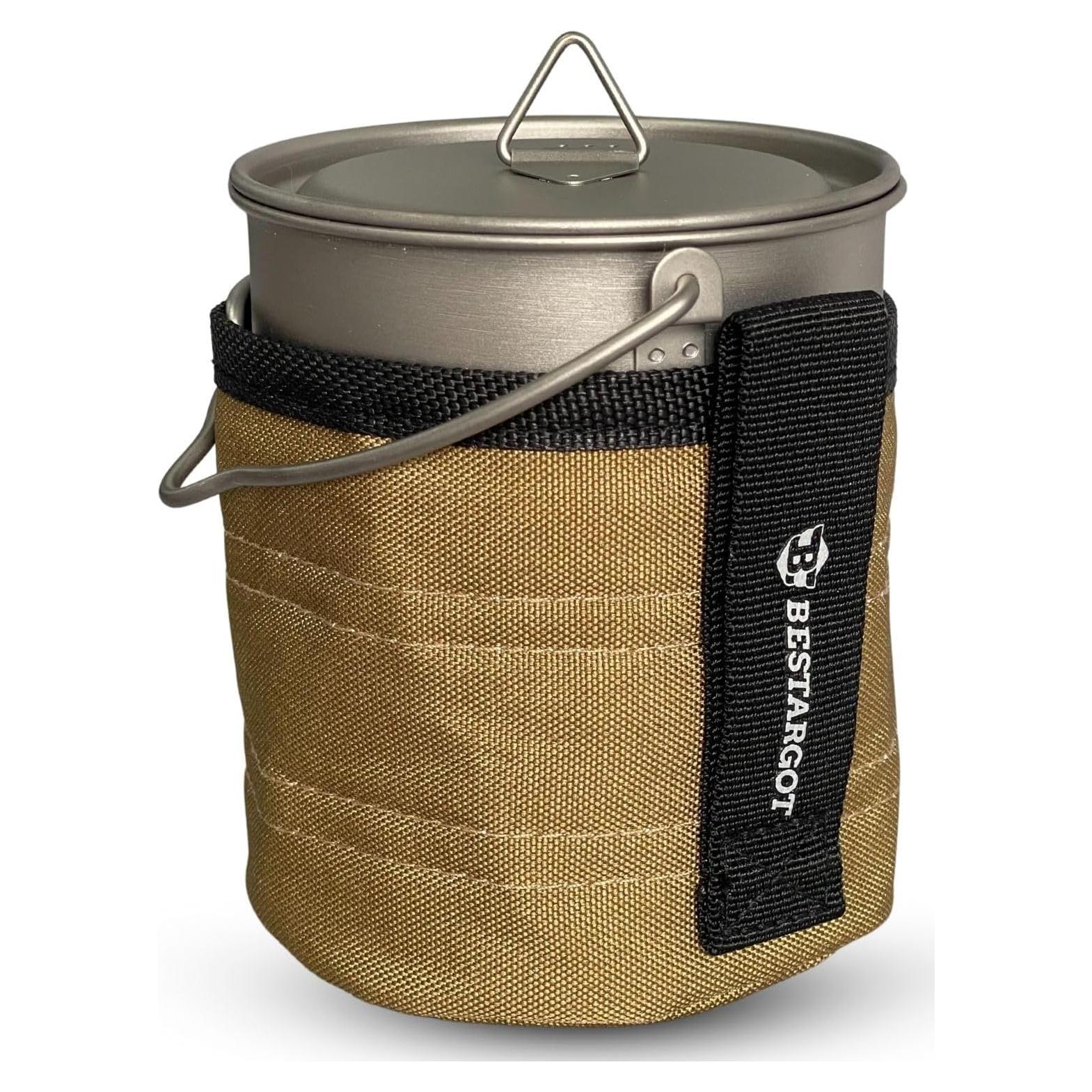 Olla de Camping Bestargot Titanio 750ml Ultraligera 85g