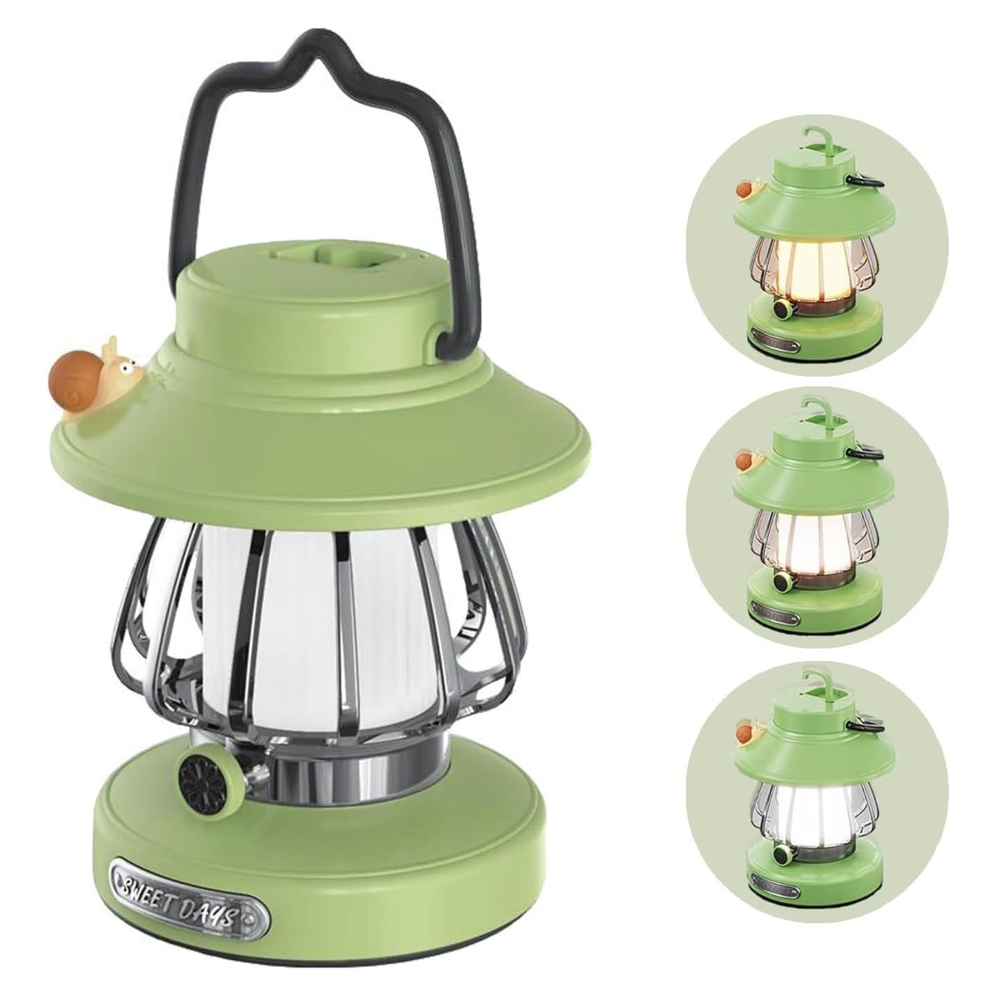 Linterna de Camping para Niños GDSZBYSM Verde Recargable