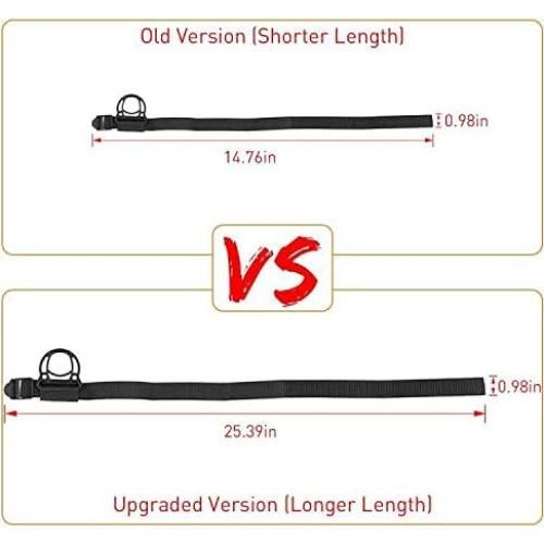 Gancho de abrigo JeCar para Jeep Wrangler - 2 Piezas Negro