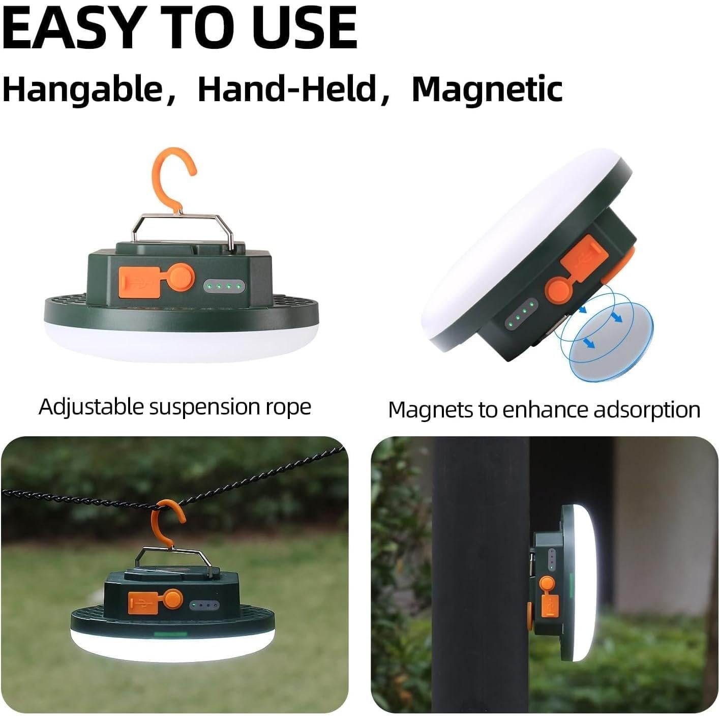 Linterna de Camping Gsvyaniv 10500mAh 32W LED Impermeable