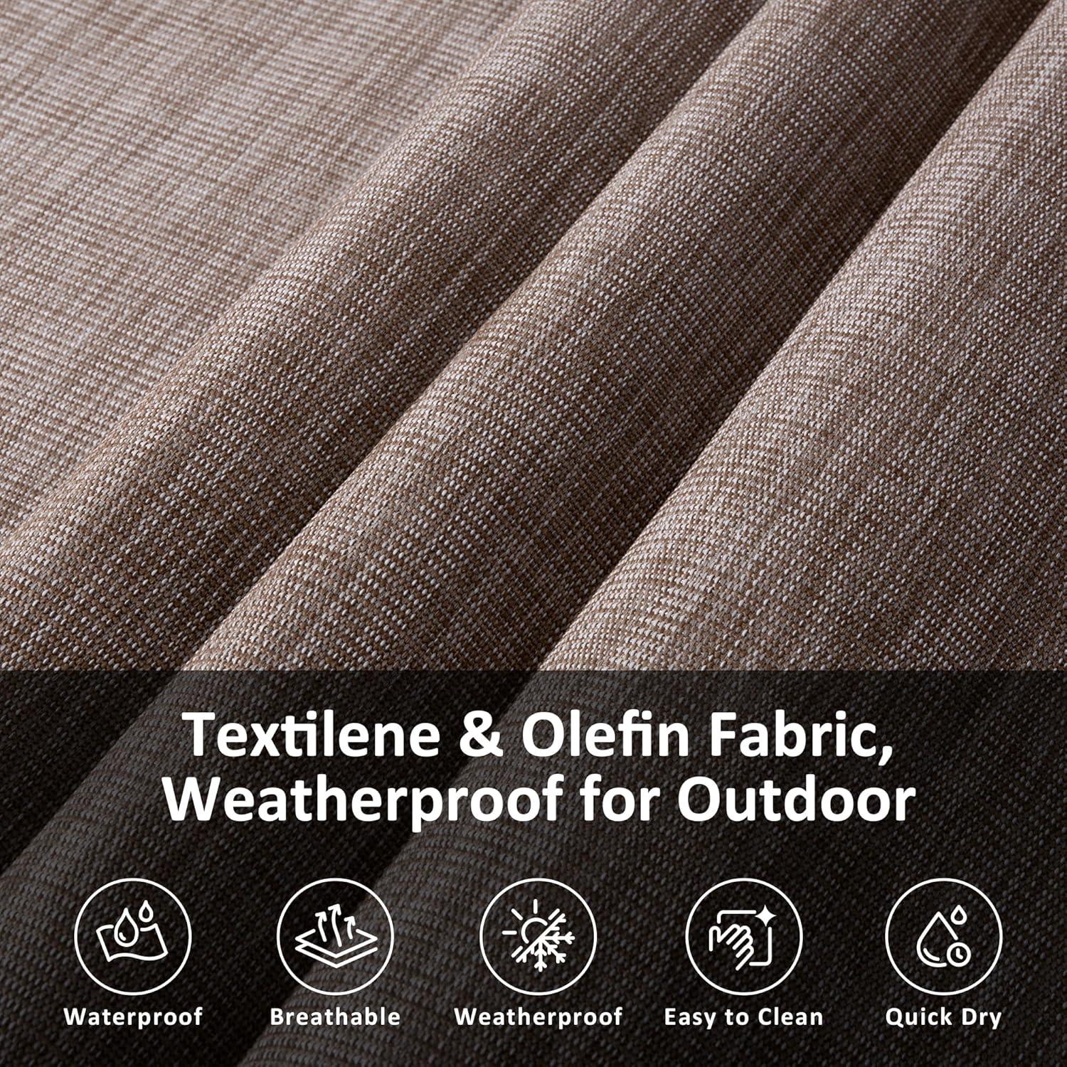 Hamaca Doble SUNCREAT con Barra de Extensión 200x140 cm Café