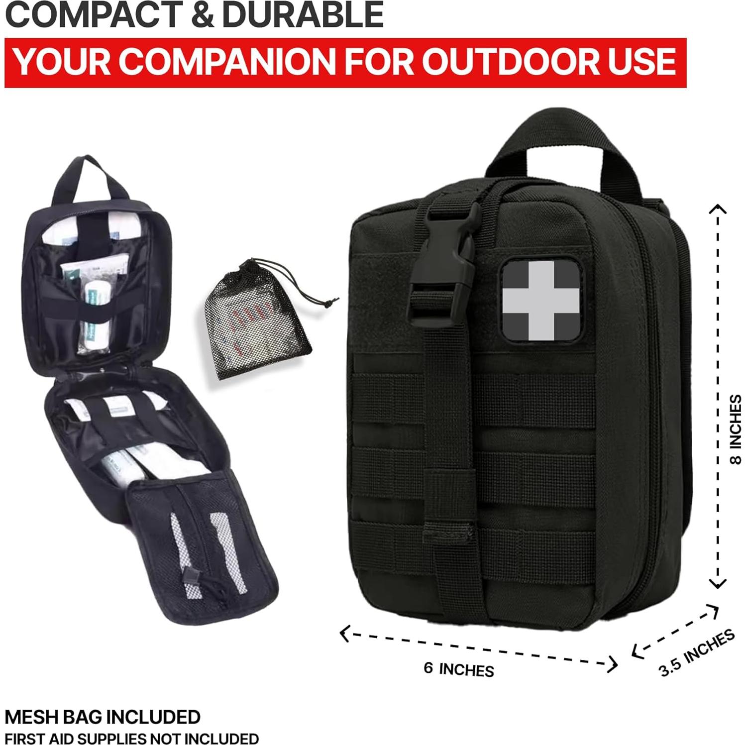 Bolsa Médica Táctica Orca Tactical IFAK Rip Away Negra