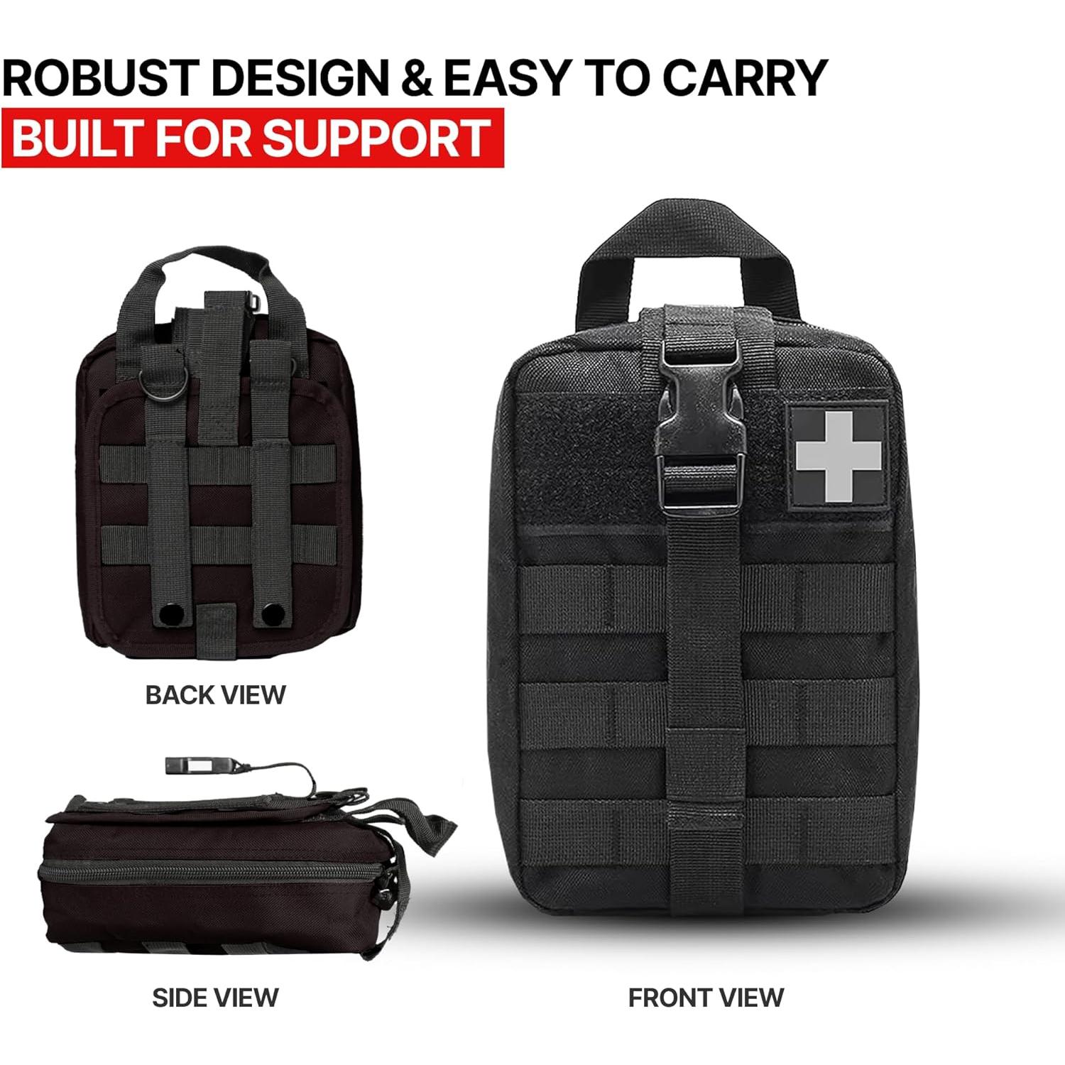 Bolsa Médica Táctica Orca Tactical IFAK Rip Away Negra