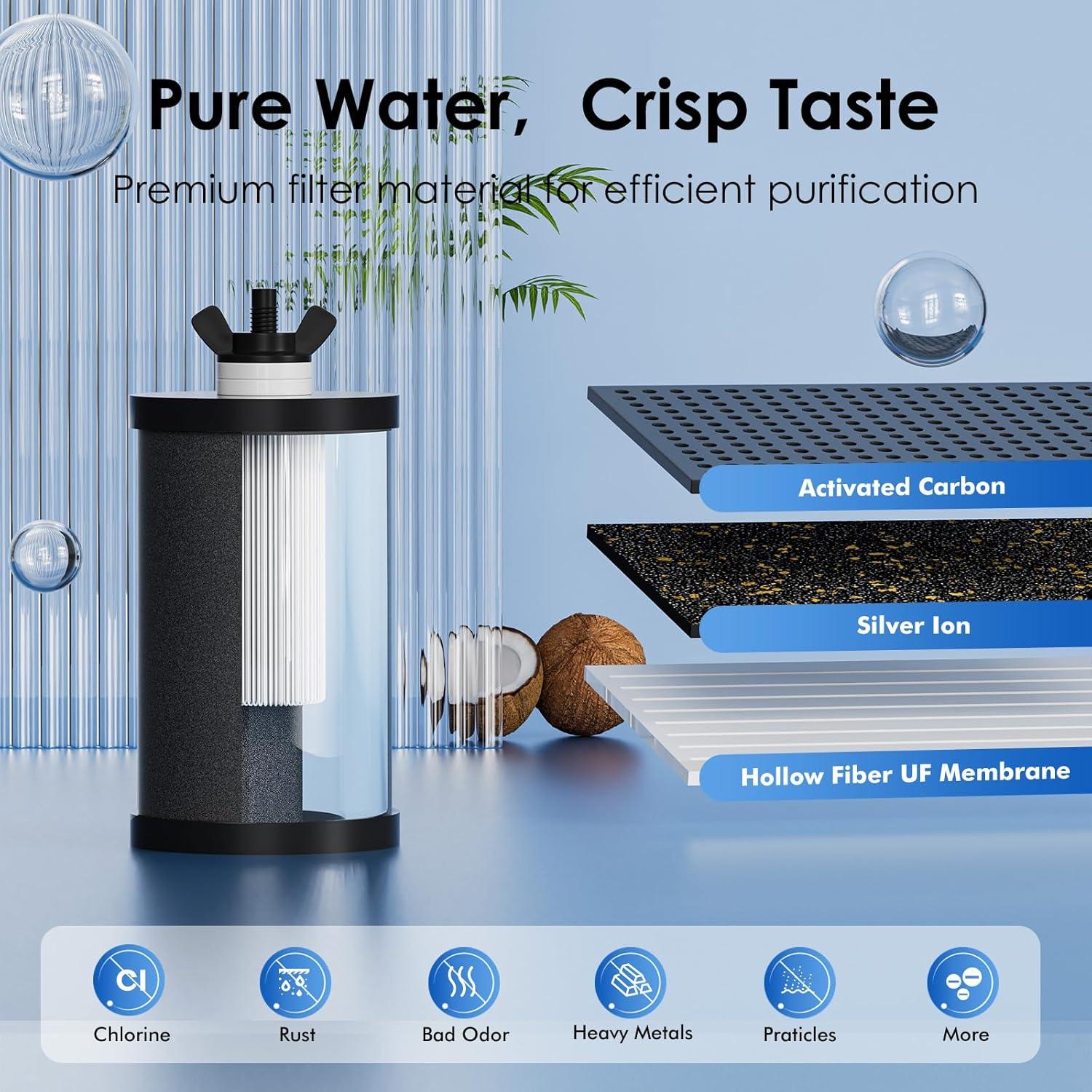 Purificador de Agua Purewell PW-8775 1.5Gal Acero Inoxidable 3 Etapas