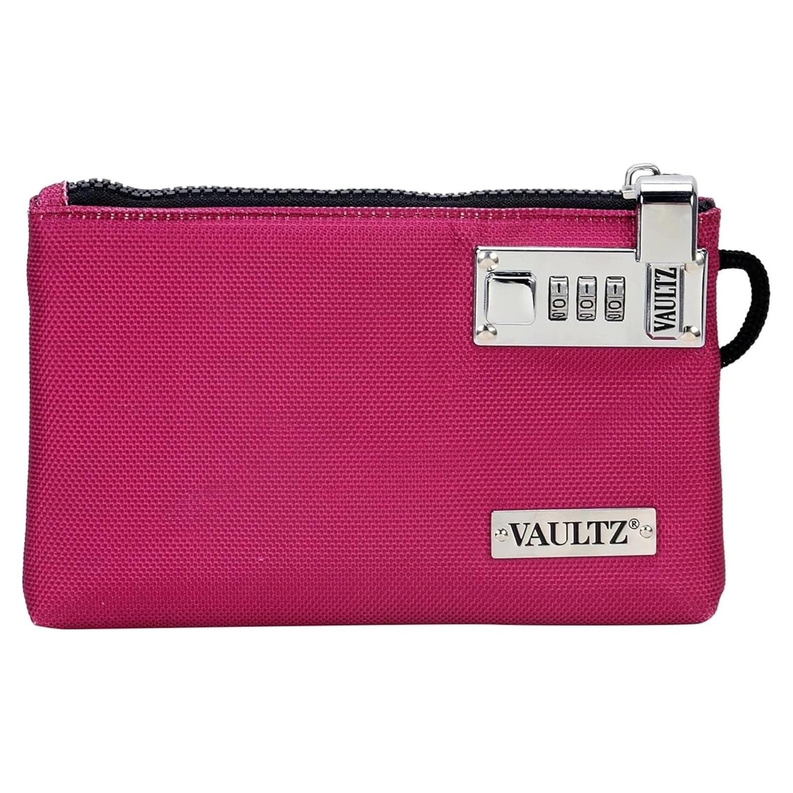 Bolsa de Dinero Vaultz Berry con Cerradura - 12,7 x 17,8 cm