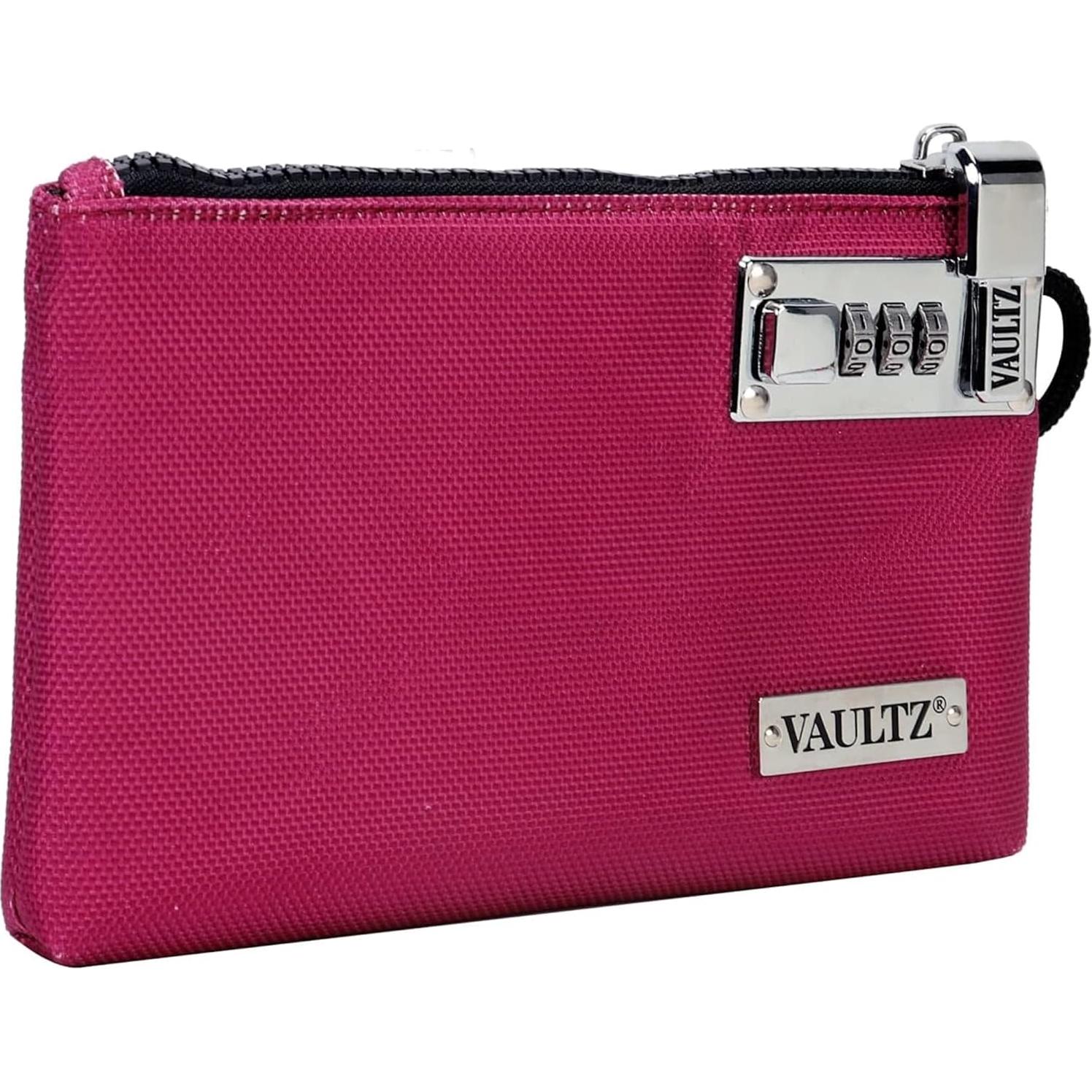 Bolsa de Dinero Vaultz Berry con Cerradura - 12,7 x 17,8 cm