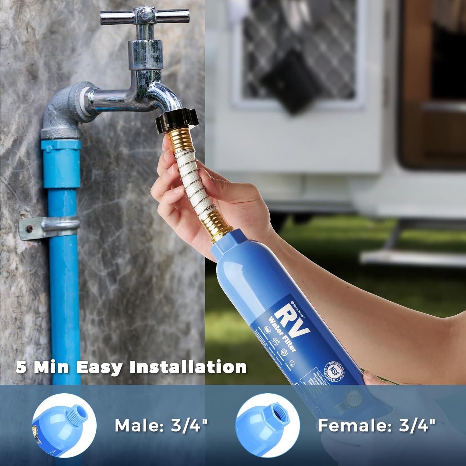 Filtro de Agua en Línea SheeChung RWF812 2 Pack NSF 20 Micrones