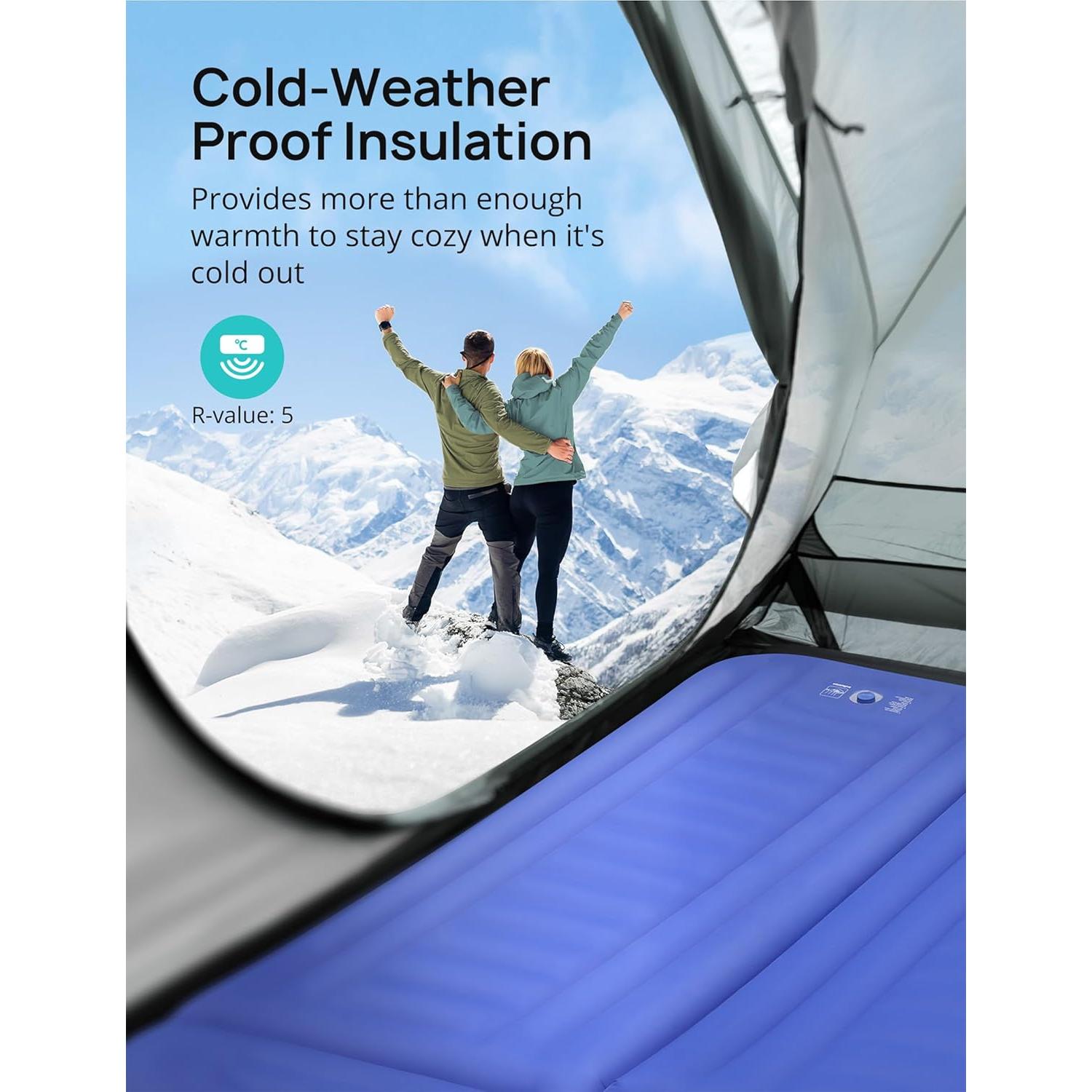 Colchoneta Inflable Andola HF069 Doble 13.97 cm con Almohada