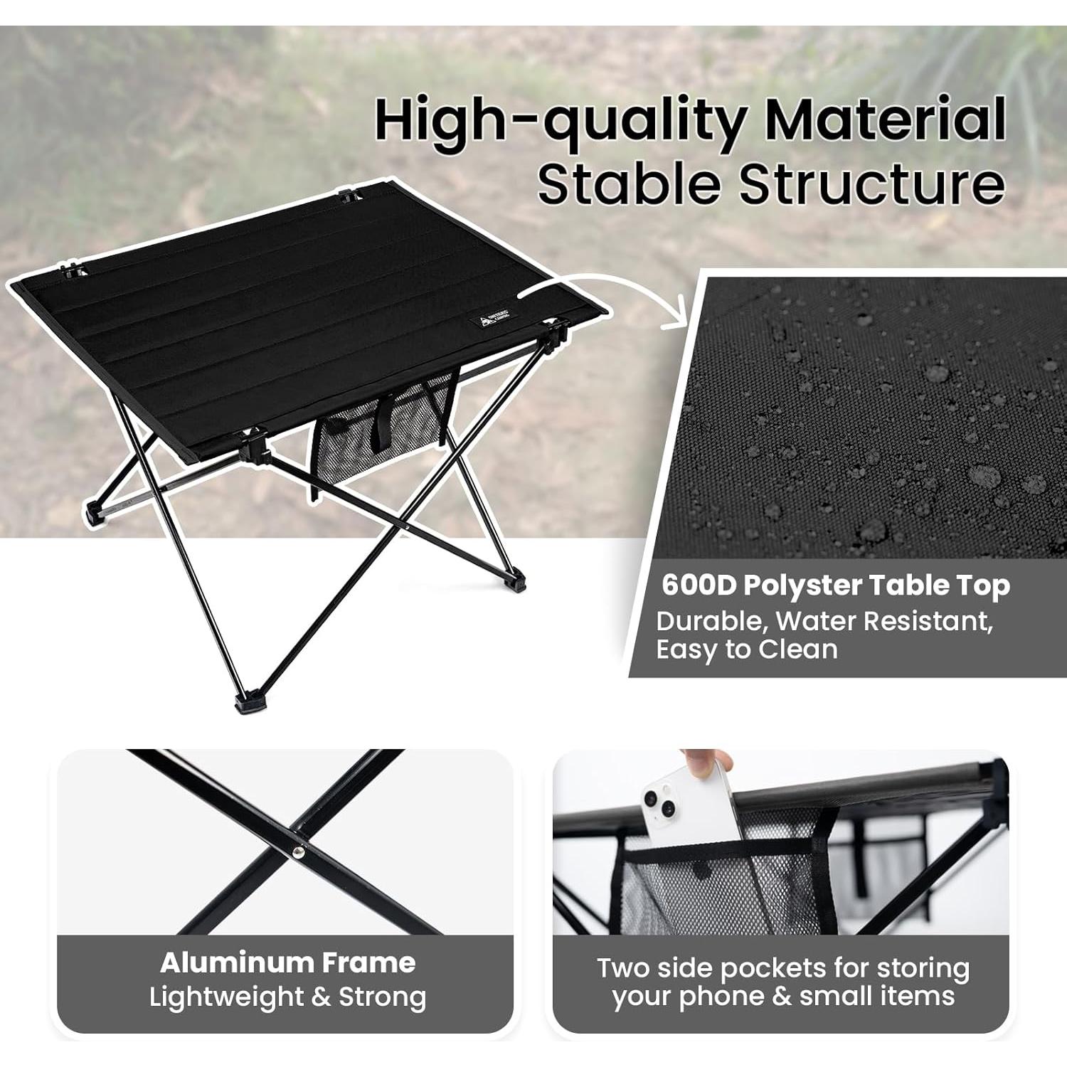 Mesa de Camping Plegable ONETIGRIS CAMPMATE 1.3 kg 30 kg