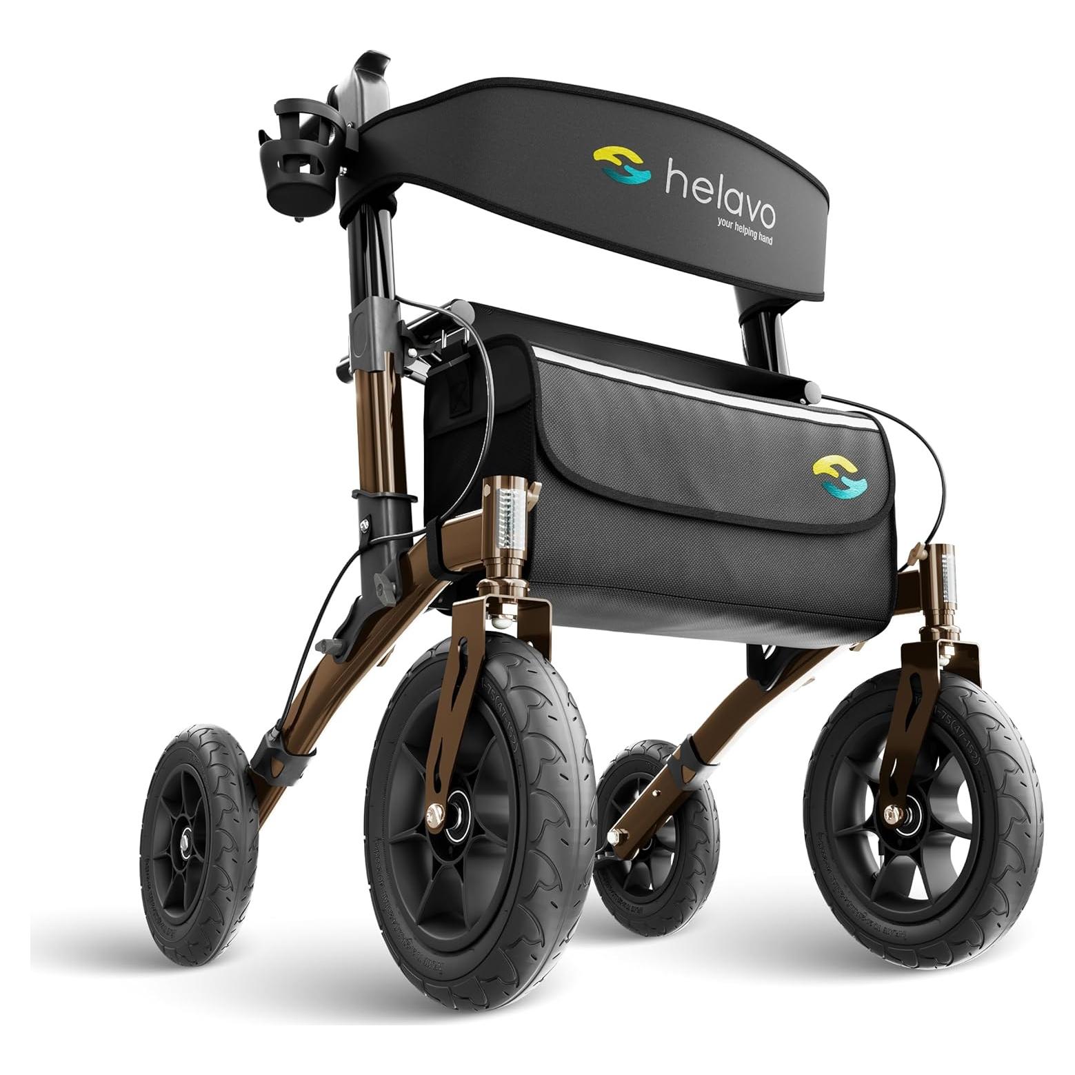 Andador Plegable Helavo H1141 Todo Terreno con Ruedas de 30.48 cm