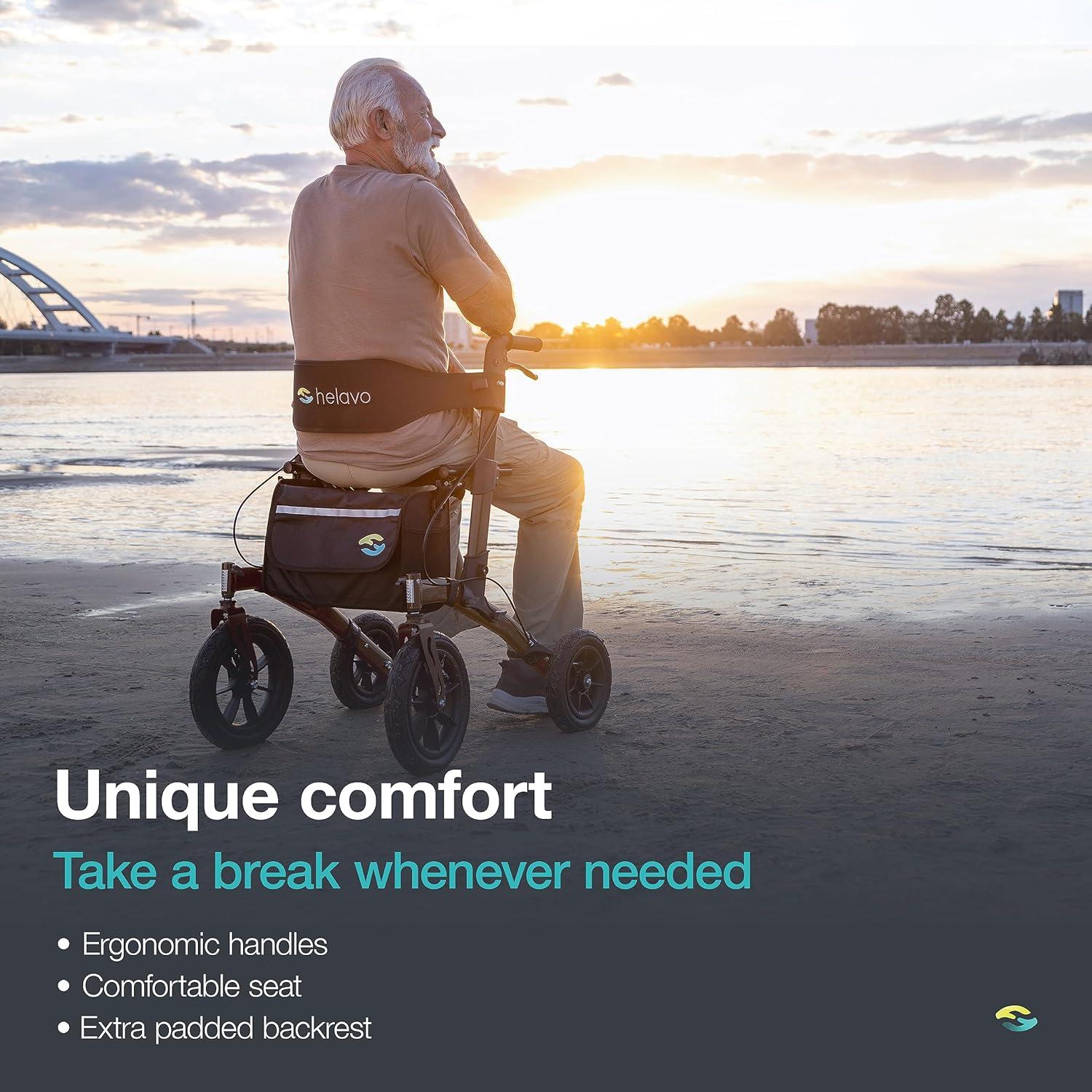 Andador Plegable Helavo H1141 Todo Terreno con Ruedas de 30.48 cm