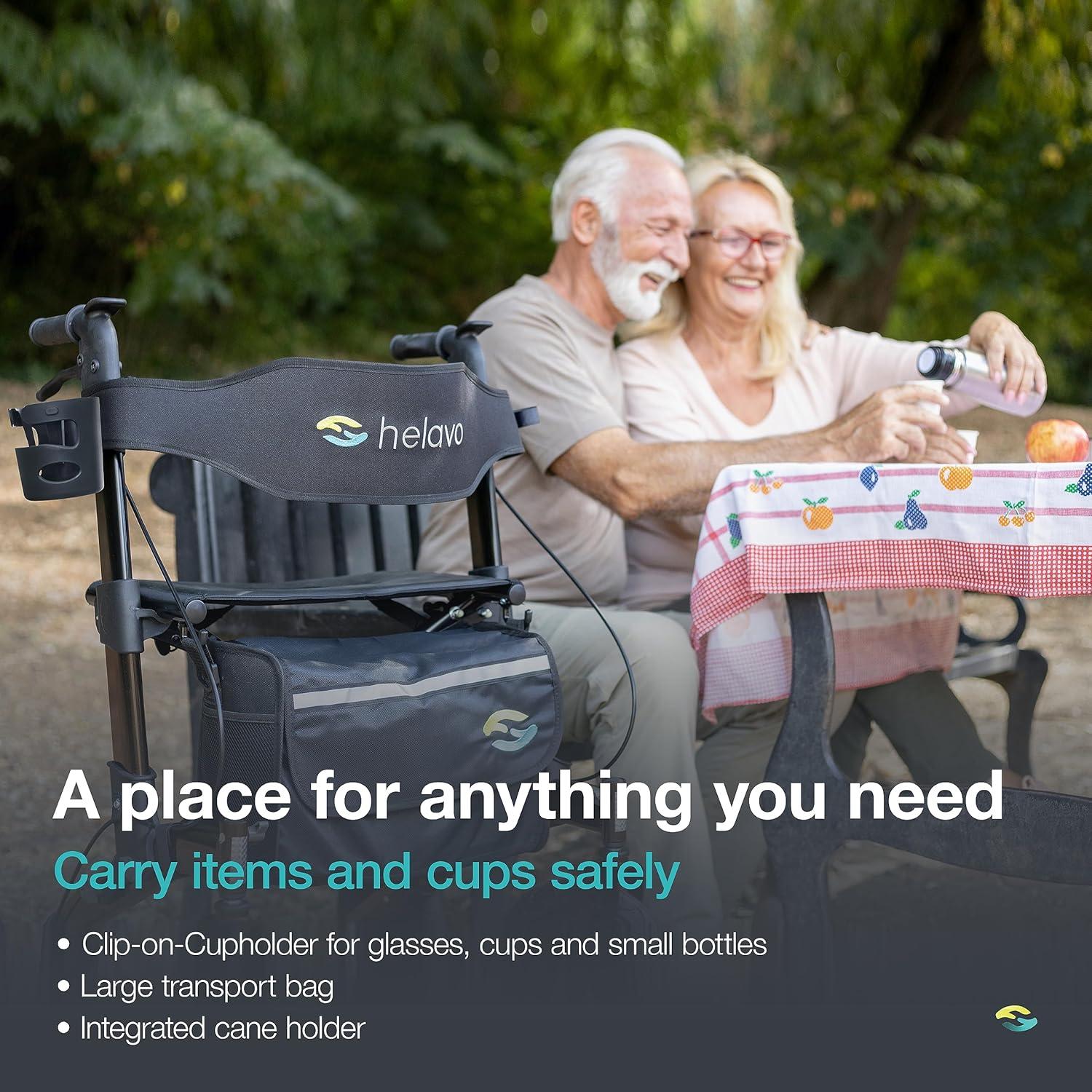 Andador Plegable Helavo H1141 Todo Terreno con Ruedas de 30.48 cm