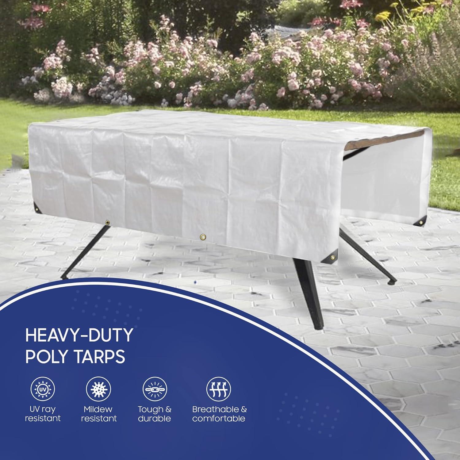 Lona de Polietileno TarpsNow 1.83x2.44m Impermeable 12 Mil
