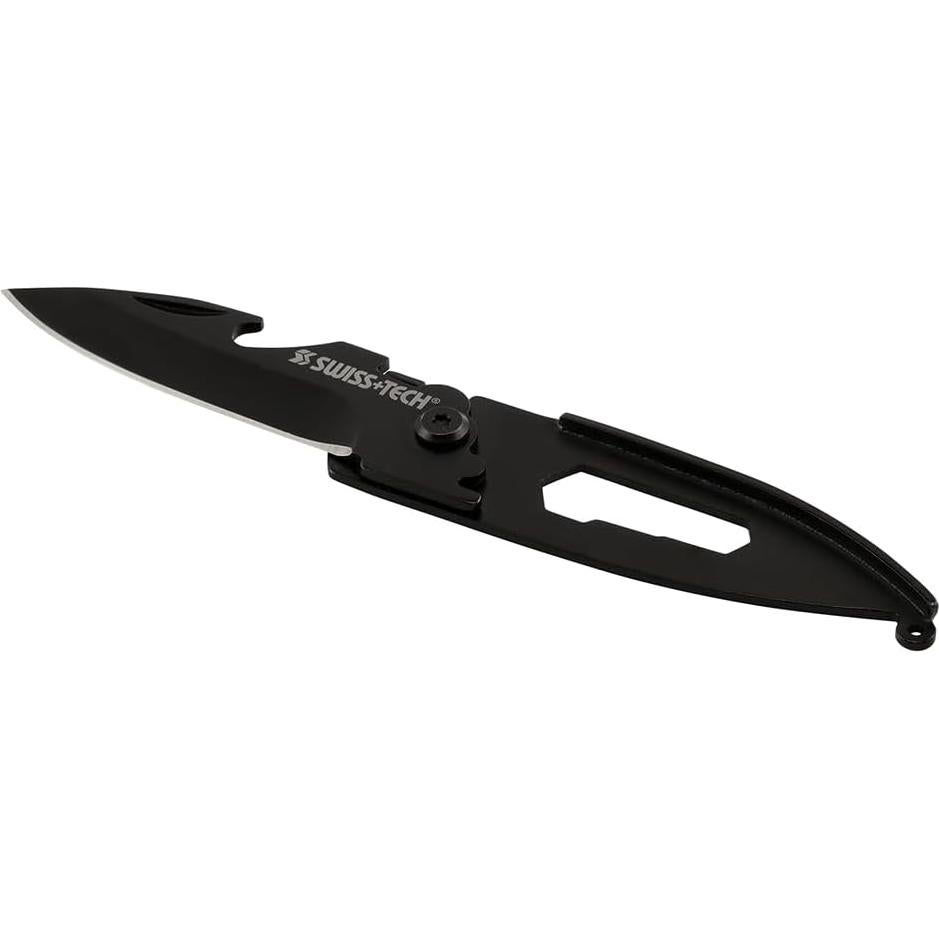 Cuchillo Plegable Multi-Herramienta Swiss+Tech ST45019 Negro